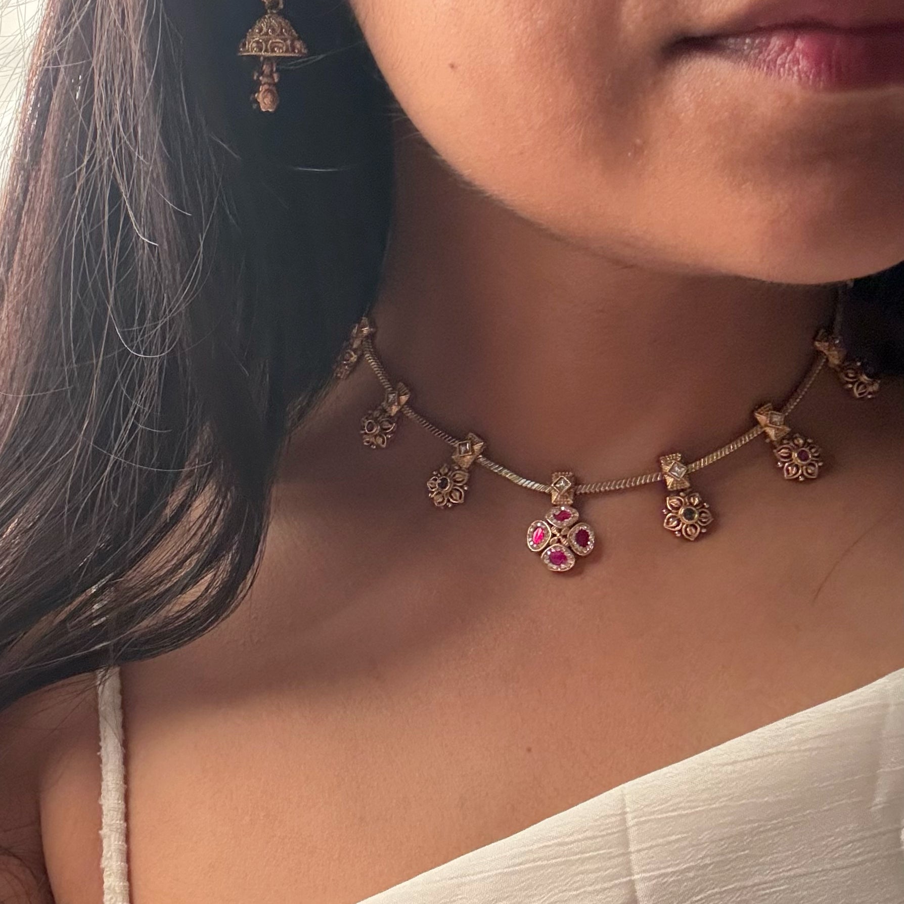 Bipasha Antique Designer Necklace Set