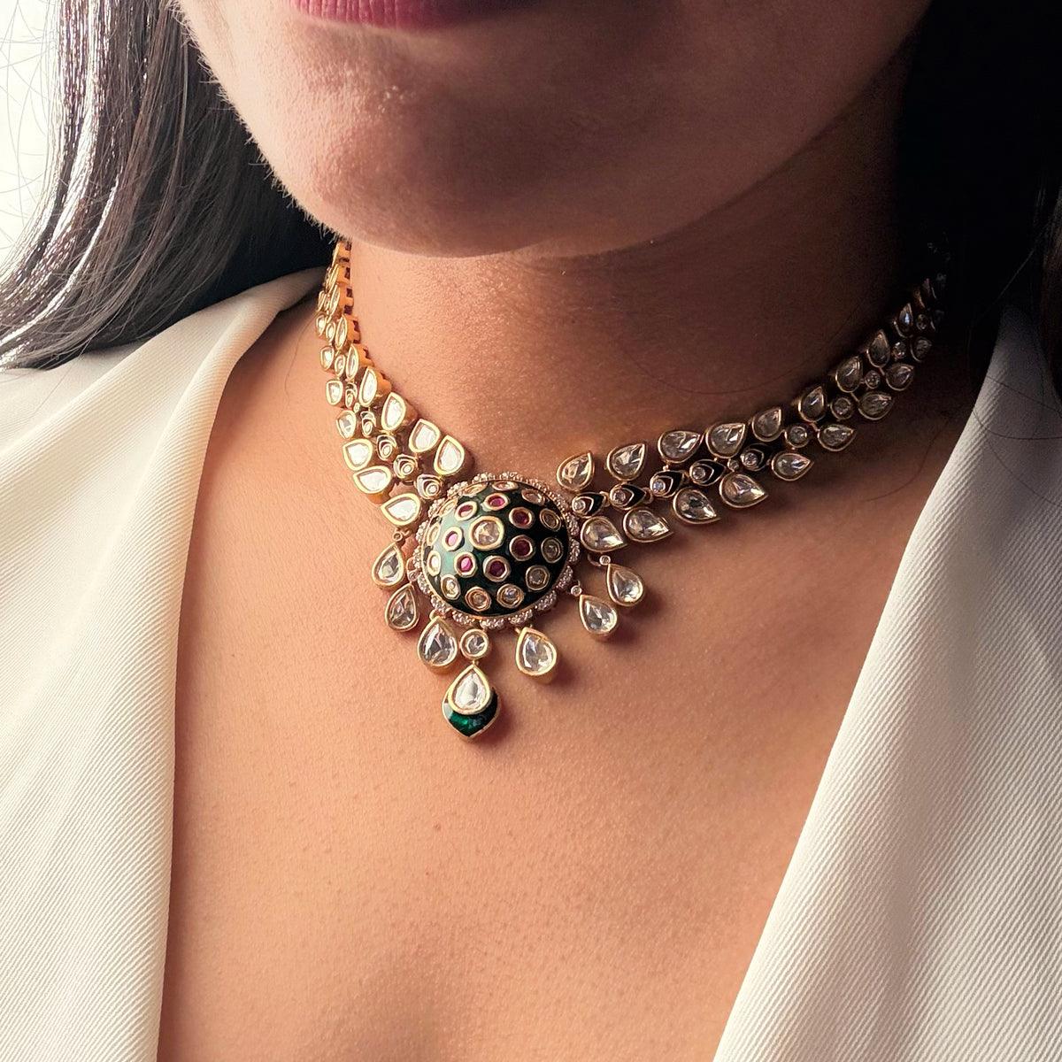 Yaani Polki Necklace Set