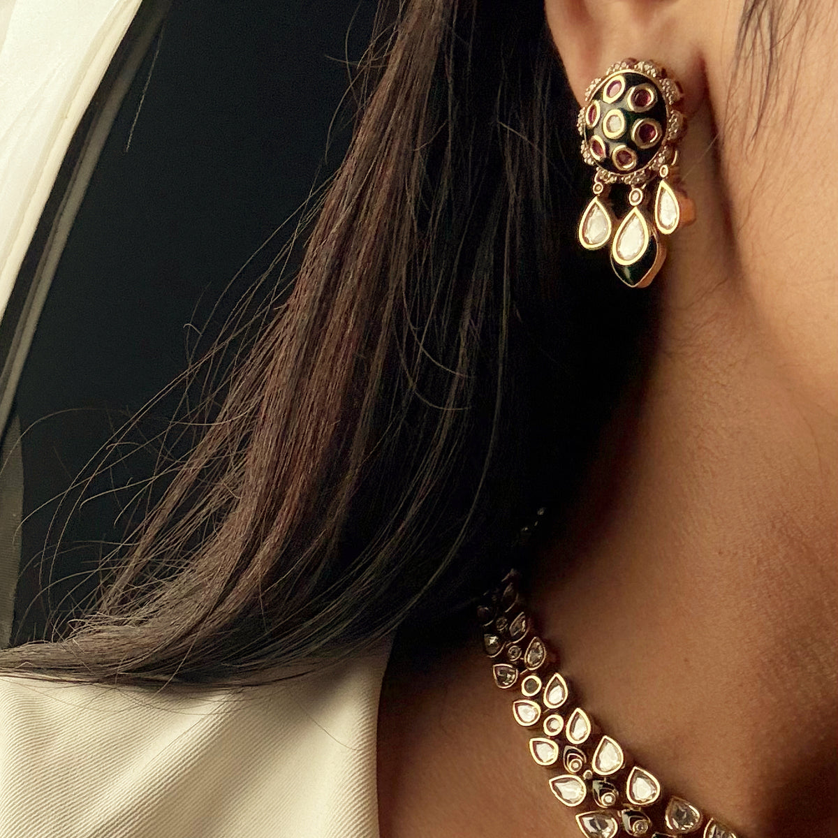 Yaani Polki Necklace Set