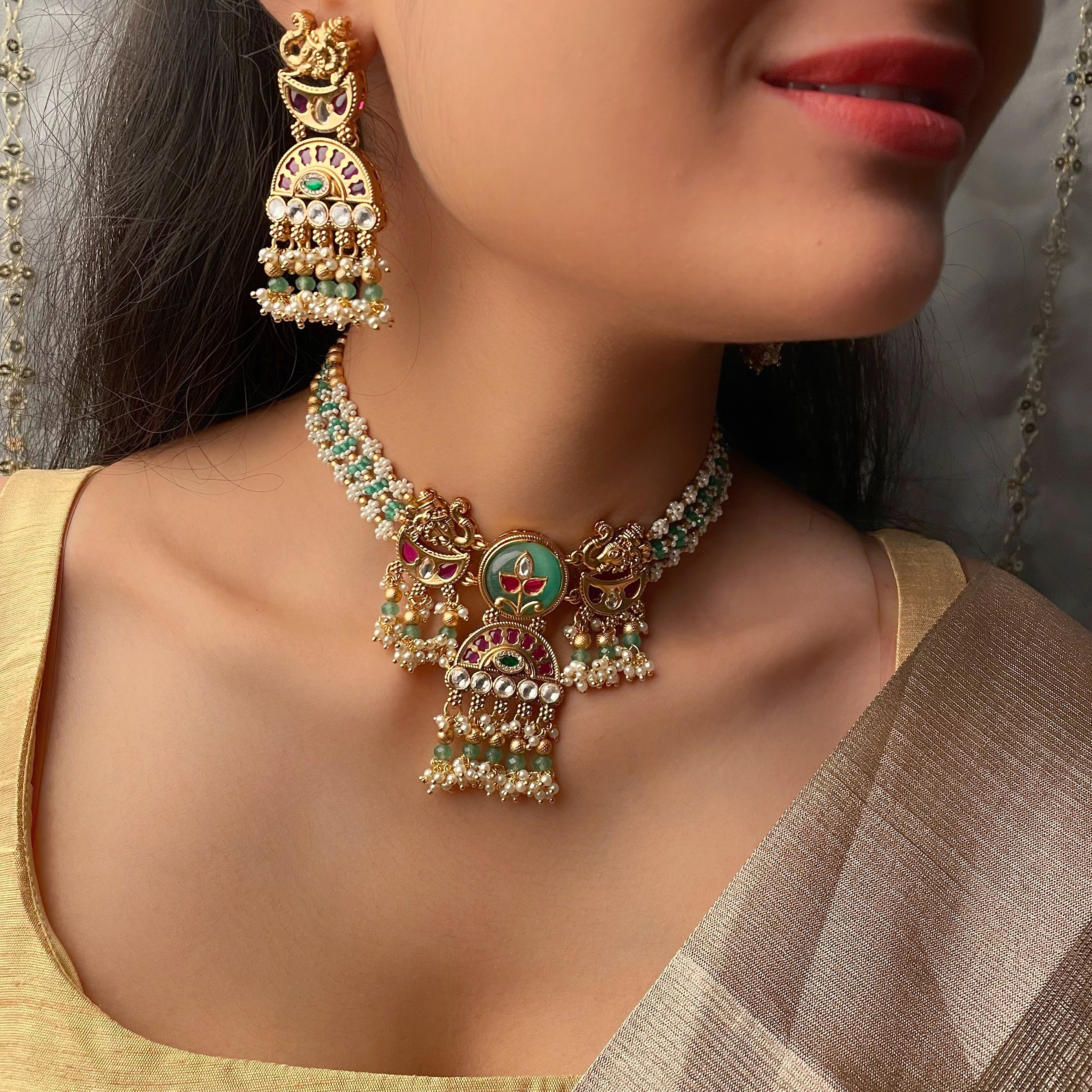 Rutisha Antique Designer Choker Set