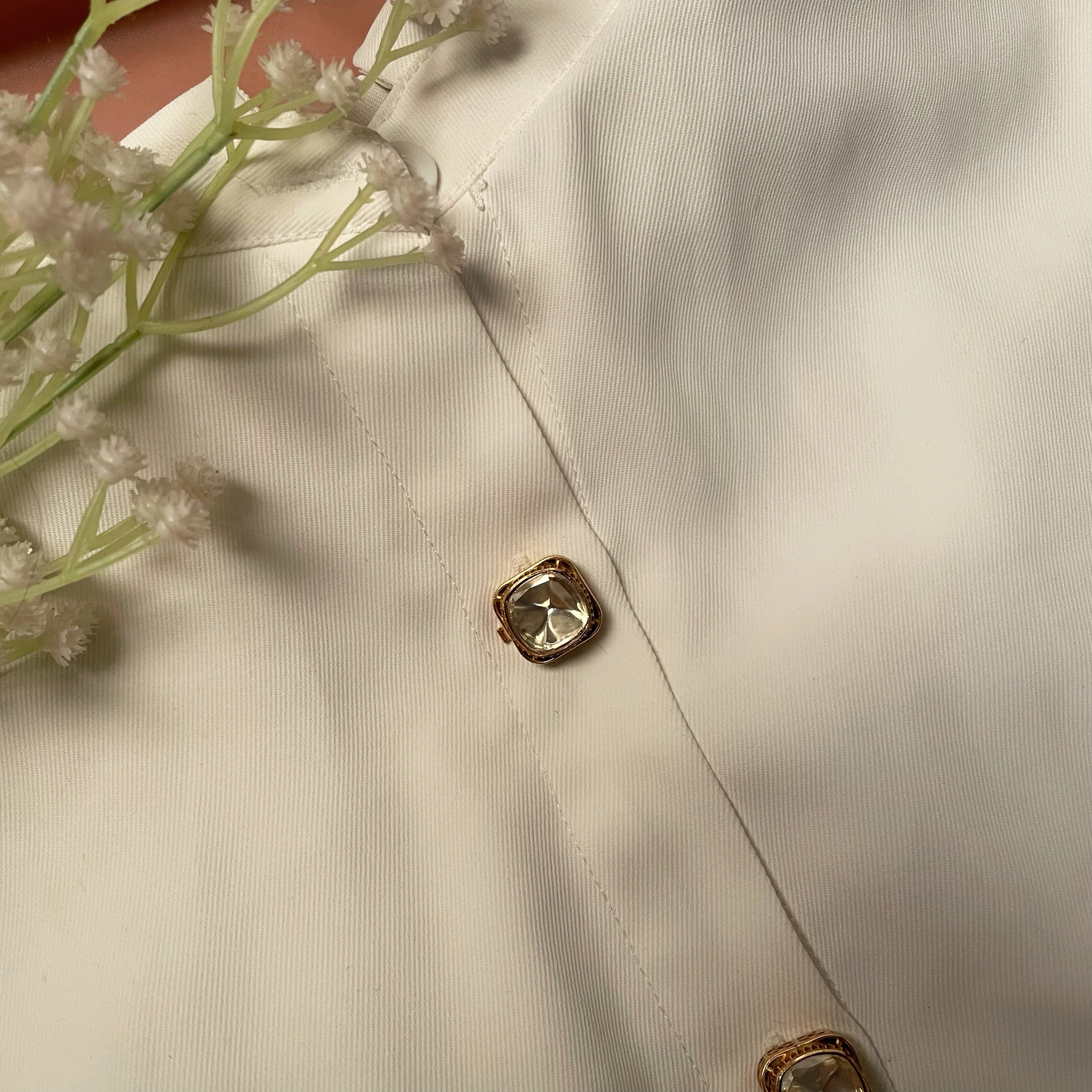 Arun Moissanite Button Cover