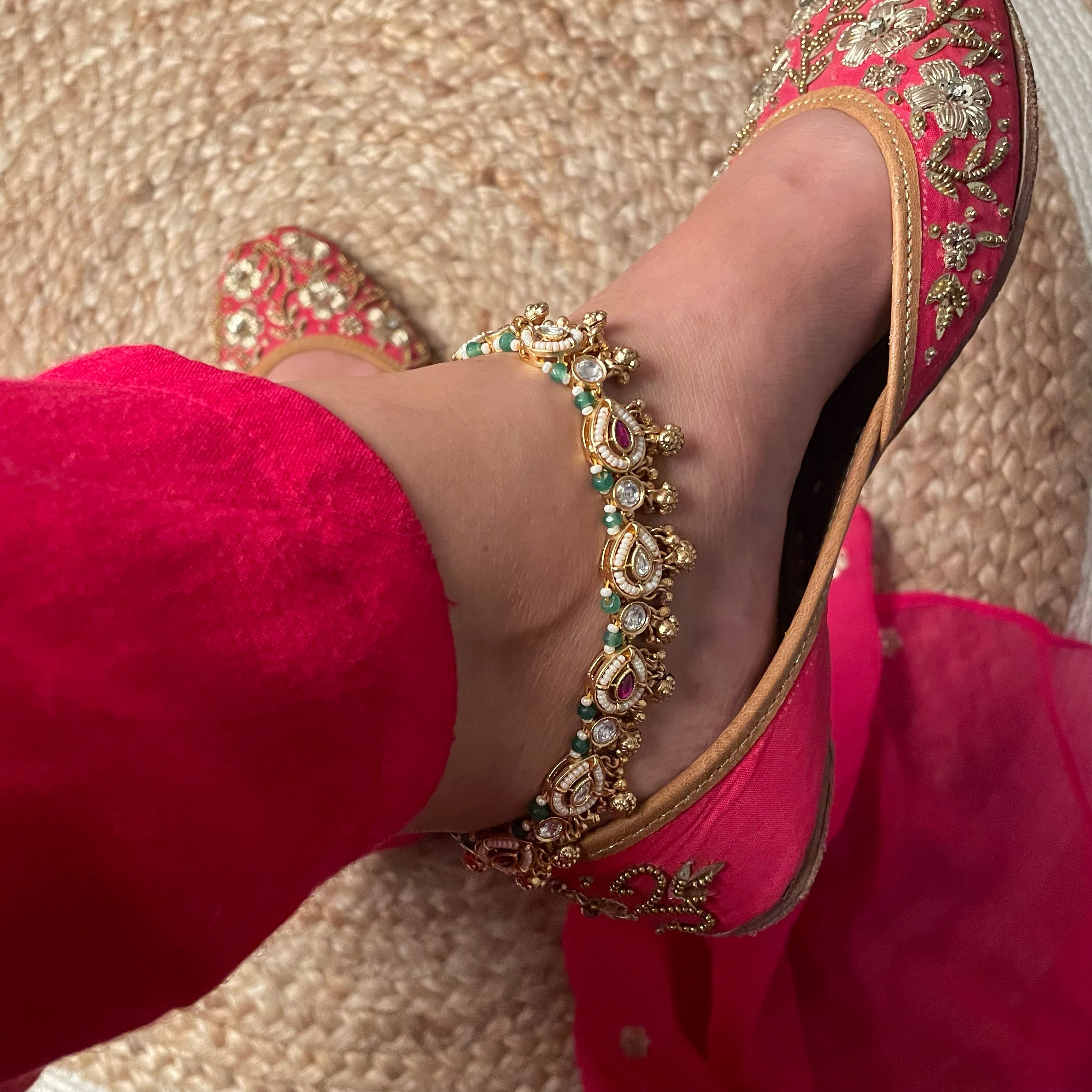 Sandhya Antique Anklets