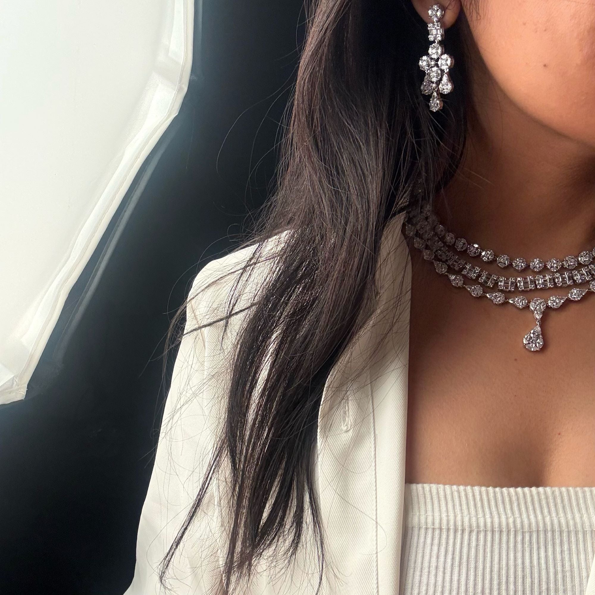 Esha Triple Layered Designer Necklace Set