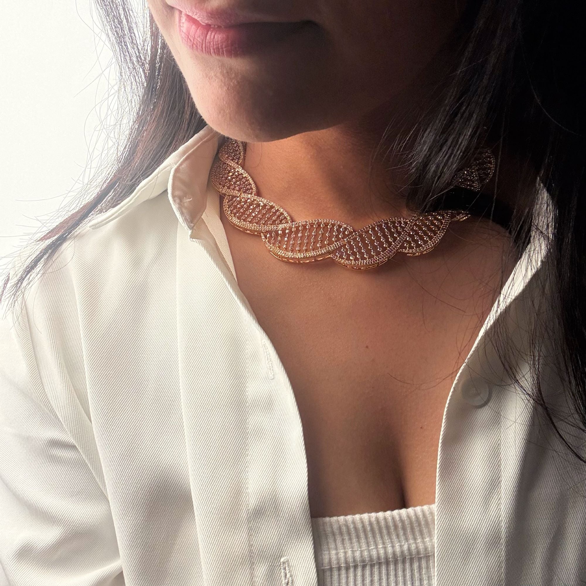 Feria CZ Designer Necklace Set
