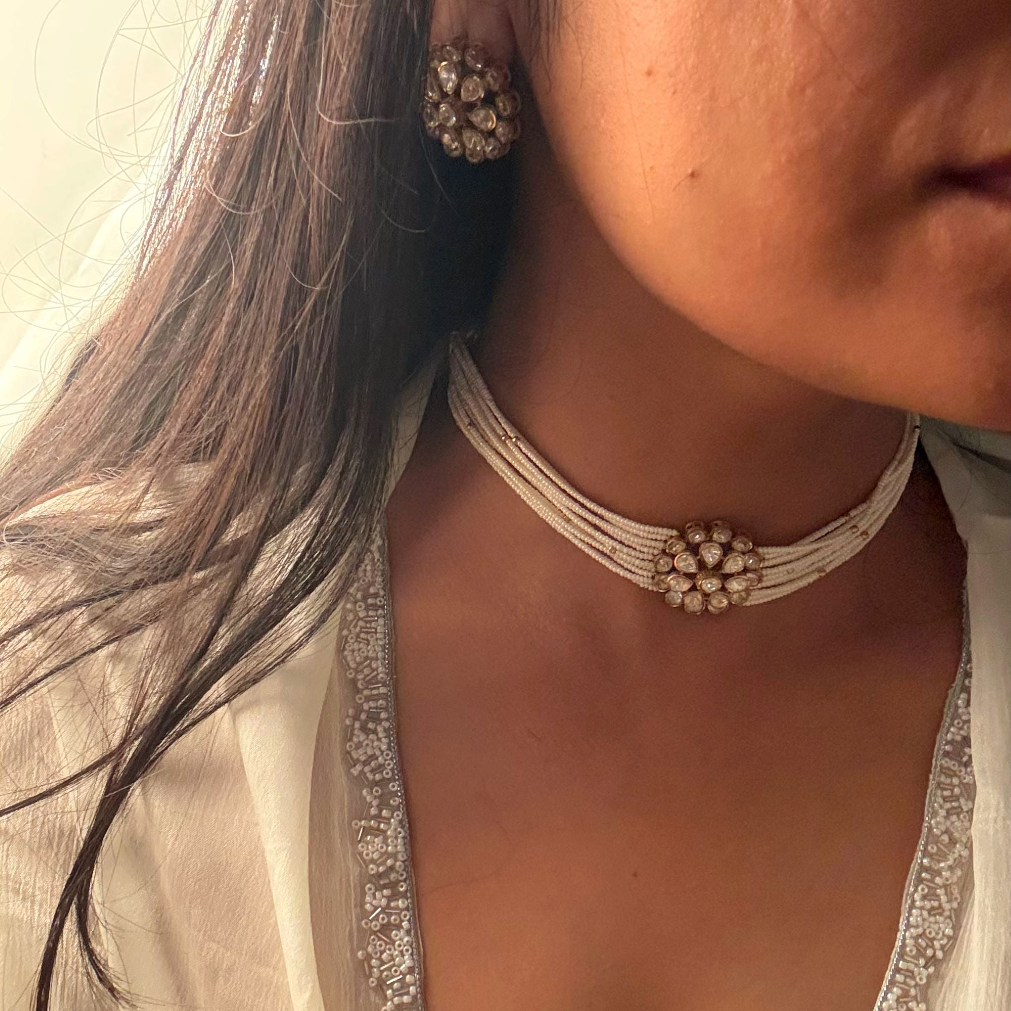 Lipa Moissanite Designer Choker Set