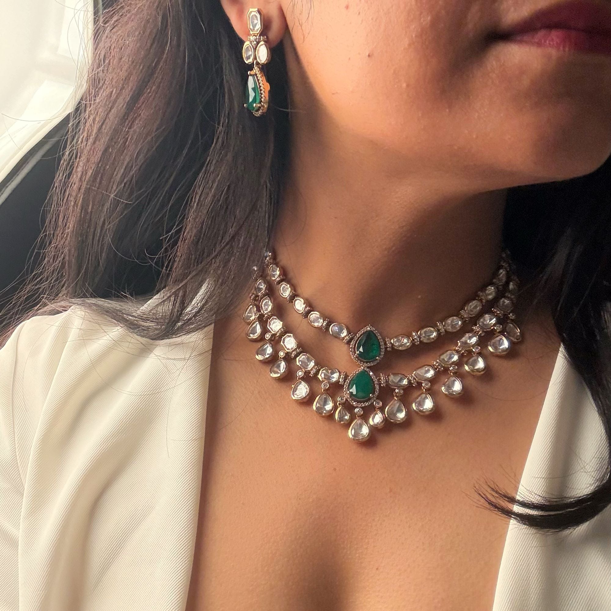 Varnika Polki Designer Necklace Set