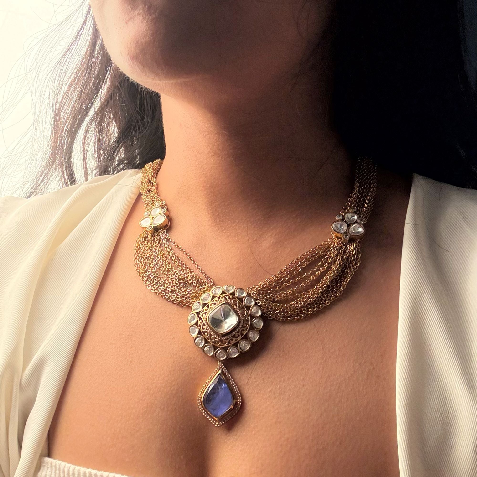 Jashn Polki Designer Necklace Set
