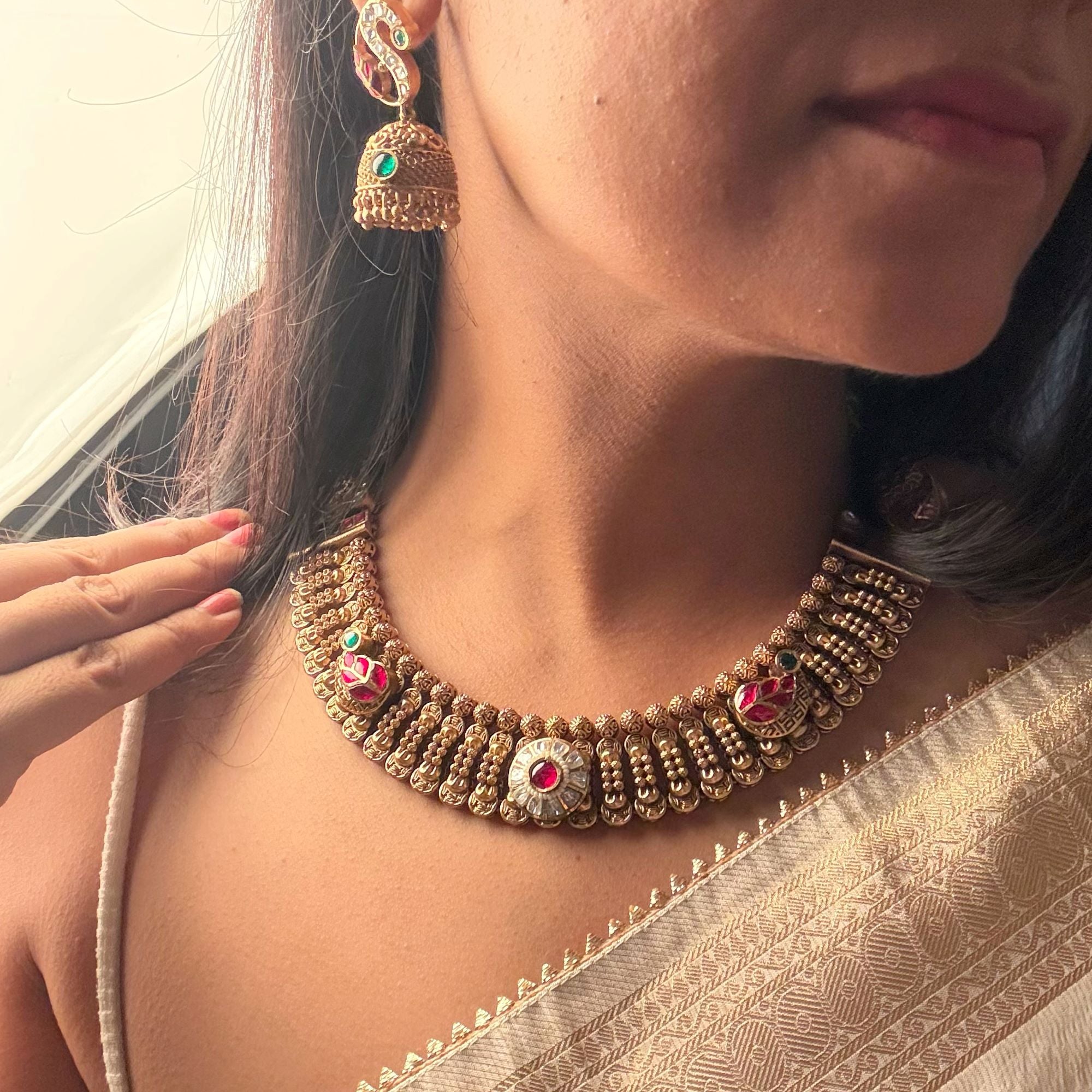 Harini Antique Designer Necklace Set