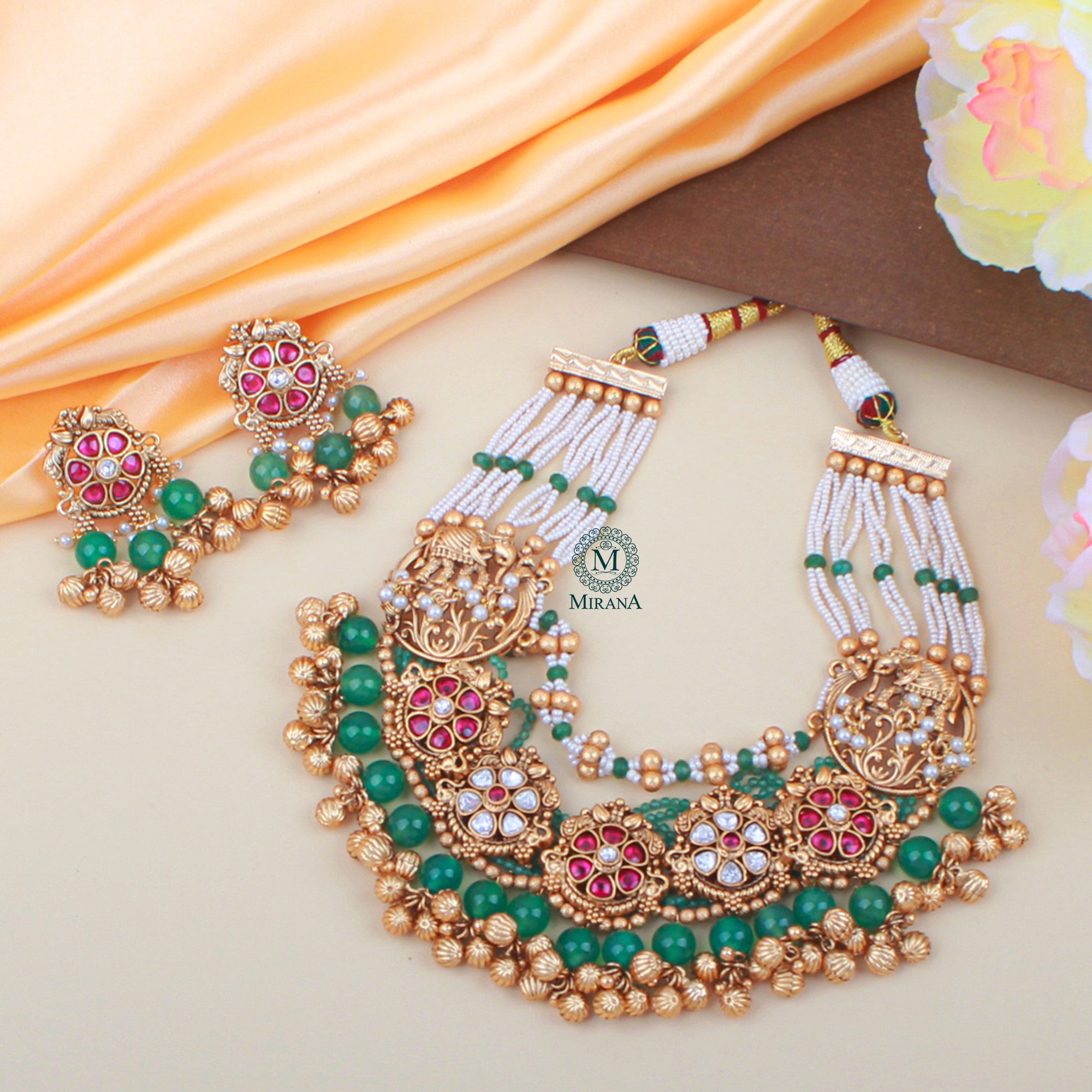 Jiya Antique Designer Necklace Set