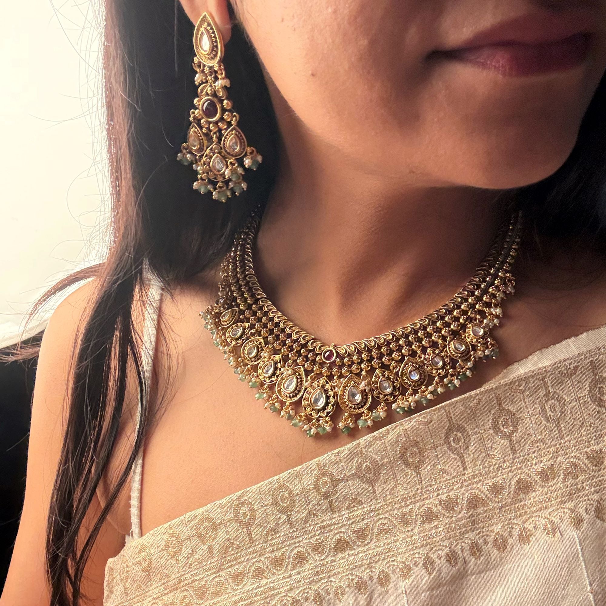 Sonika Antique Necklace Set