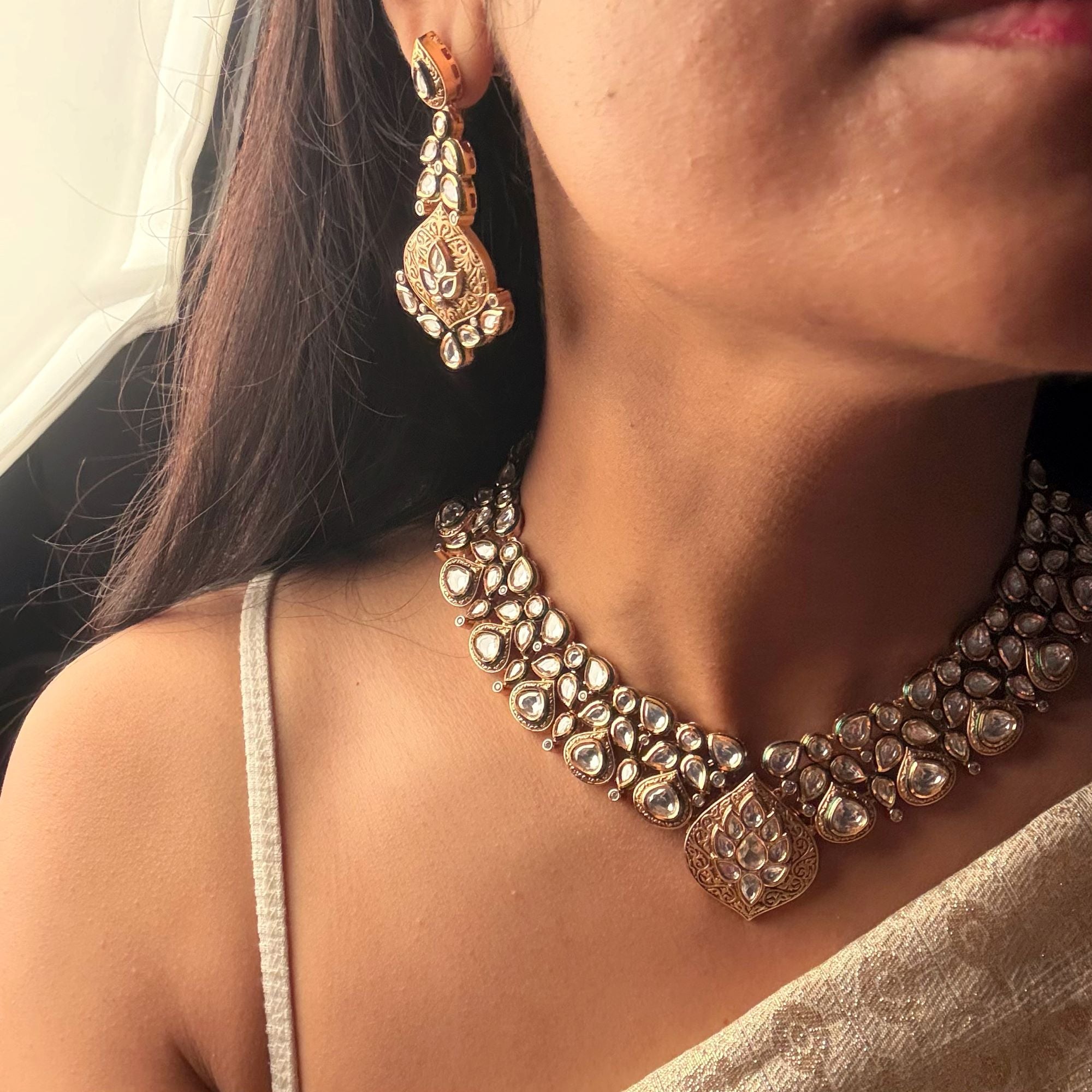 Samisa Polki Designer Necklace Set