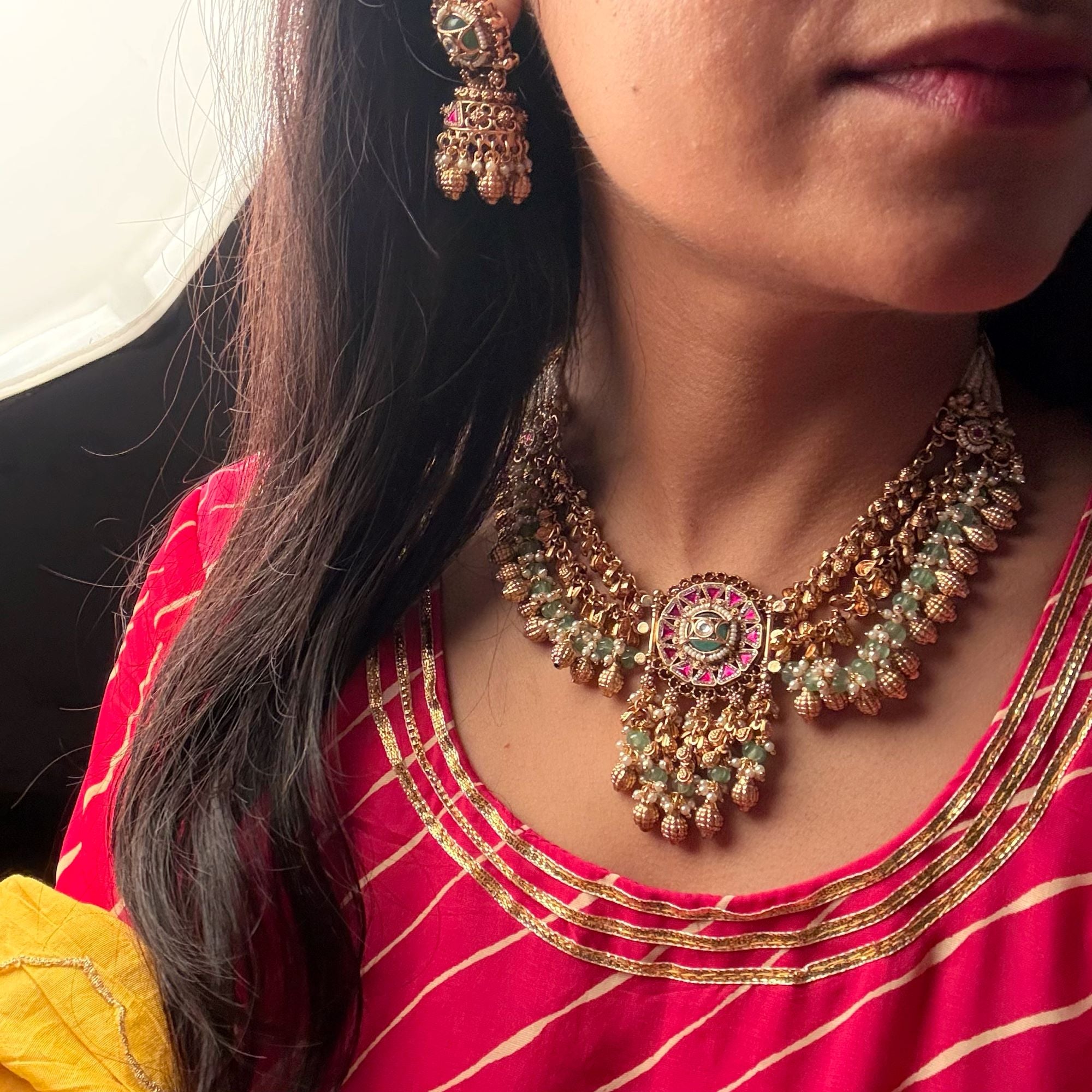 Gaurishi Antique Designer Necklace Set
