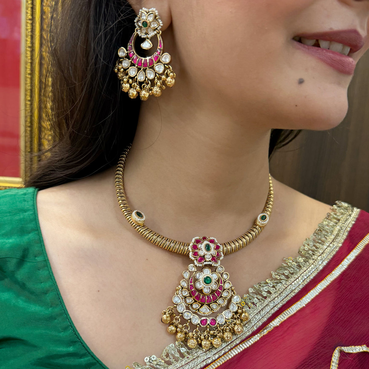 Dhara Antique Designer Necklace Set