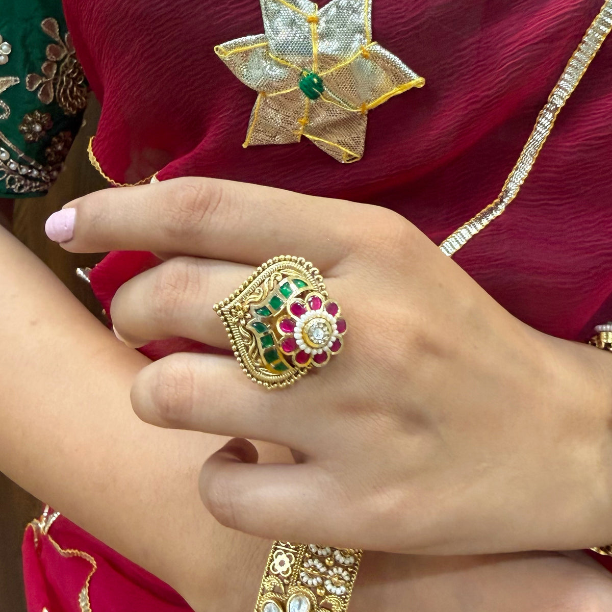 Shivi Antique Designer Ring