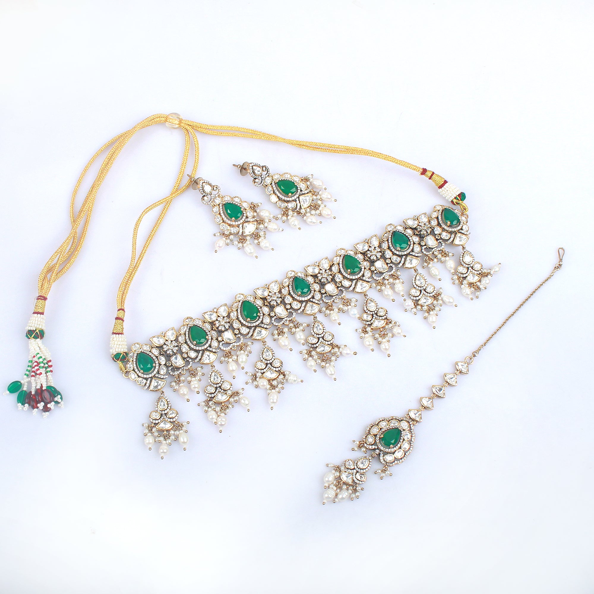 Hinaya Polki Bridal Choker Set