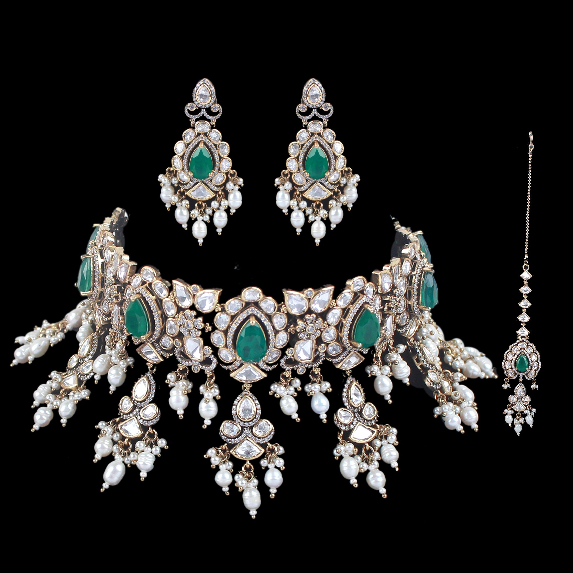 Hinaya Polki Bridal Choker Set