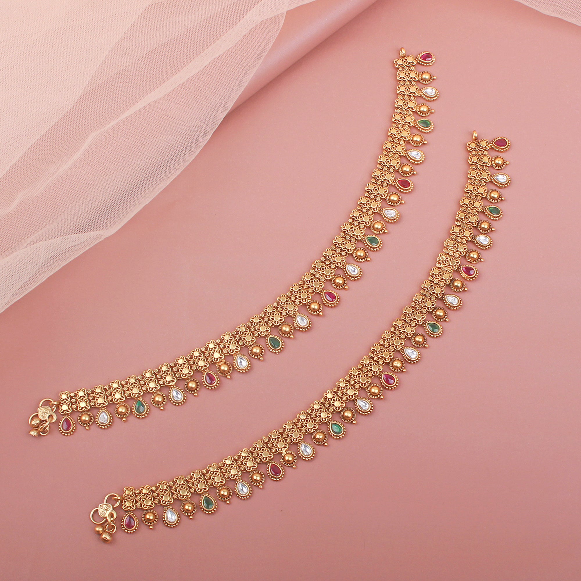 Meenakshi Antique Anklets