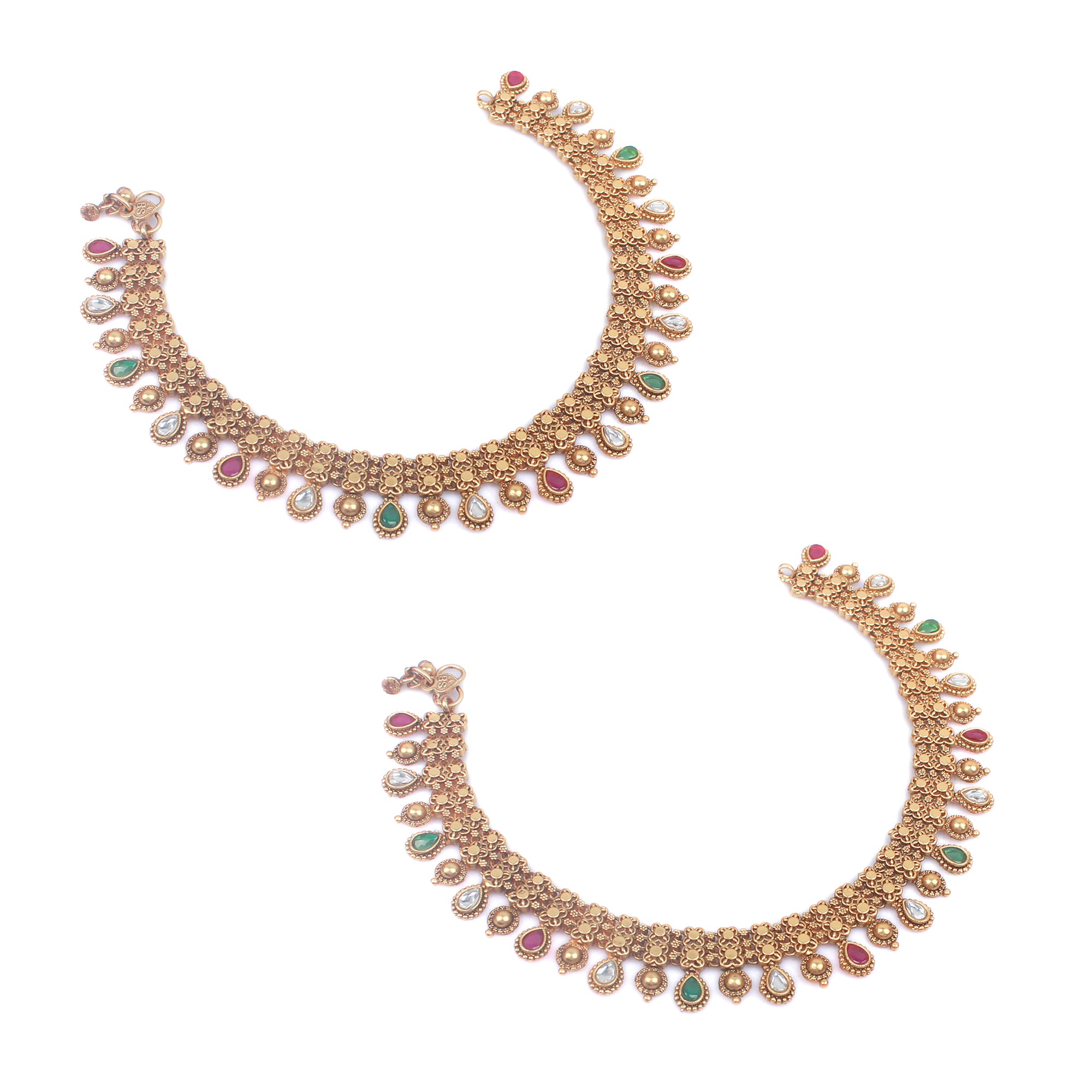 Meenakshi Antique Anklets