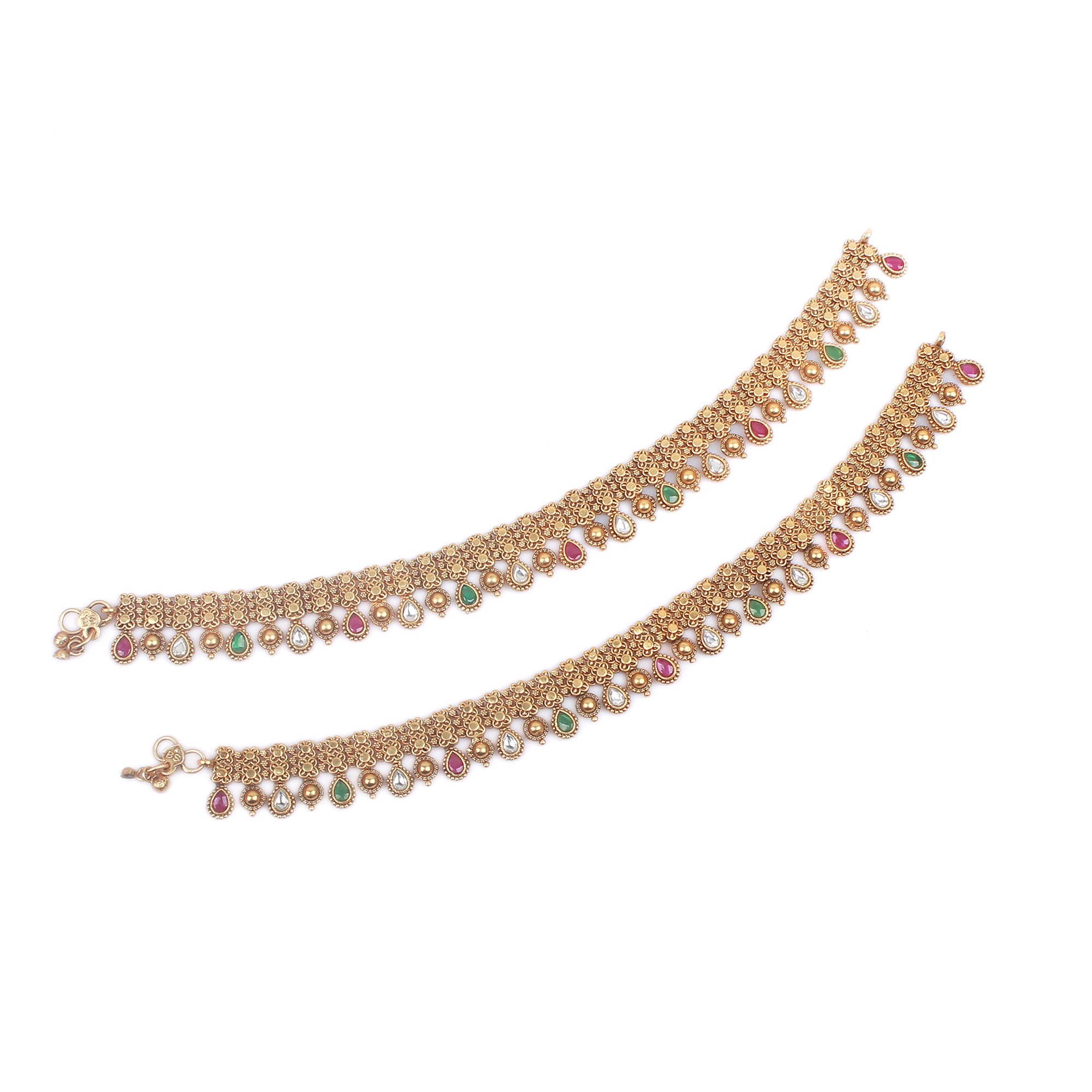 Meenakshi Antique Anklets