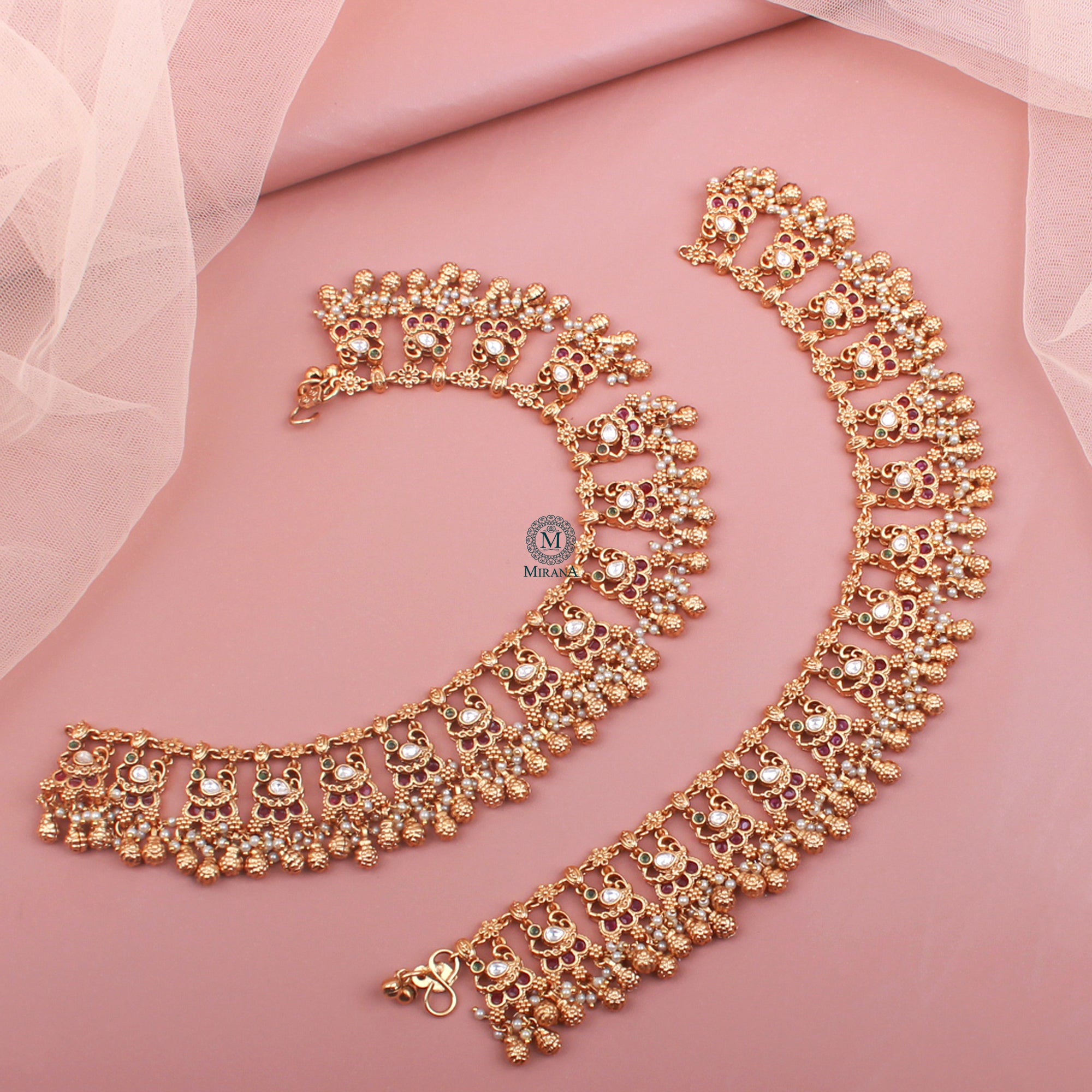 Medha Antique Anklets