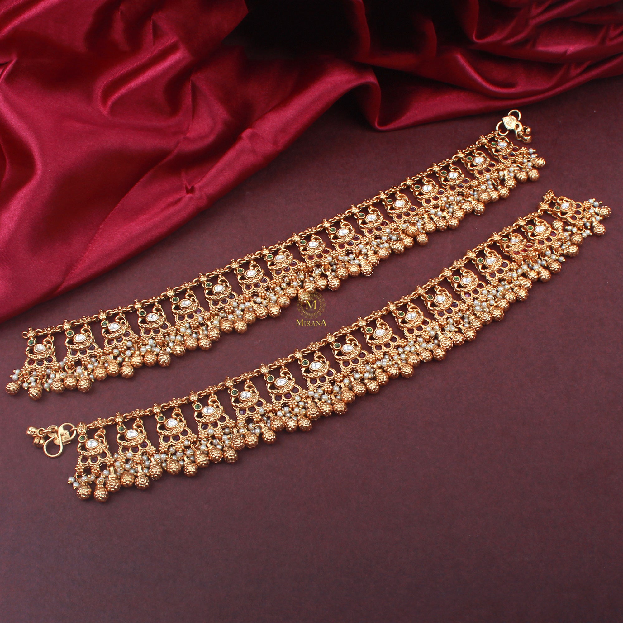 Medha Antique Anklets