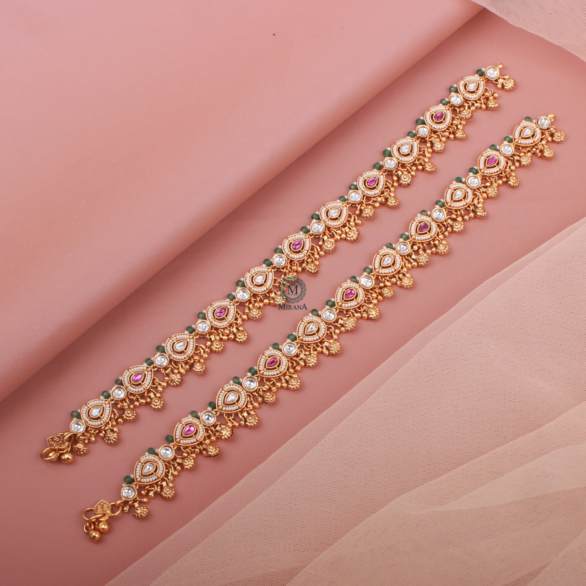 Sandhya Antique Anklets