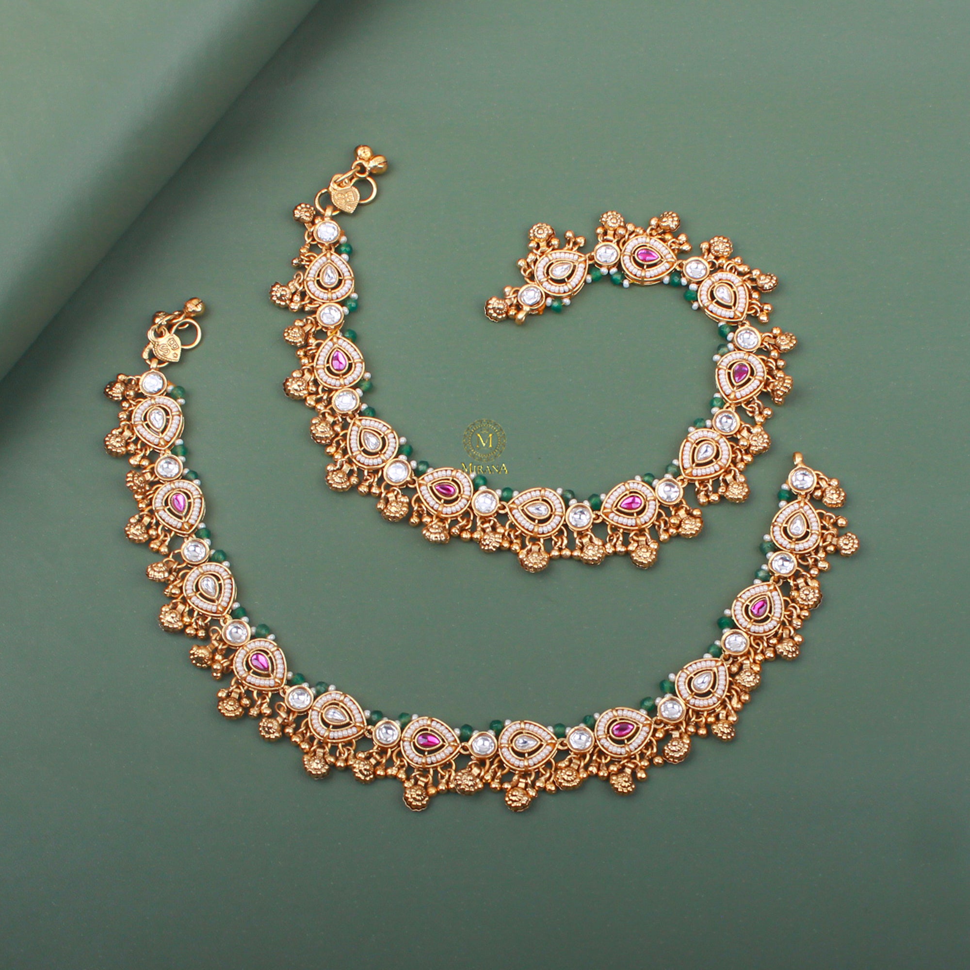Sandhya Antique Anklets