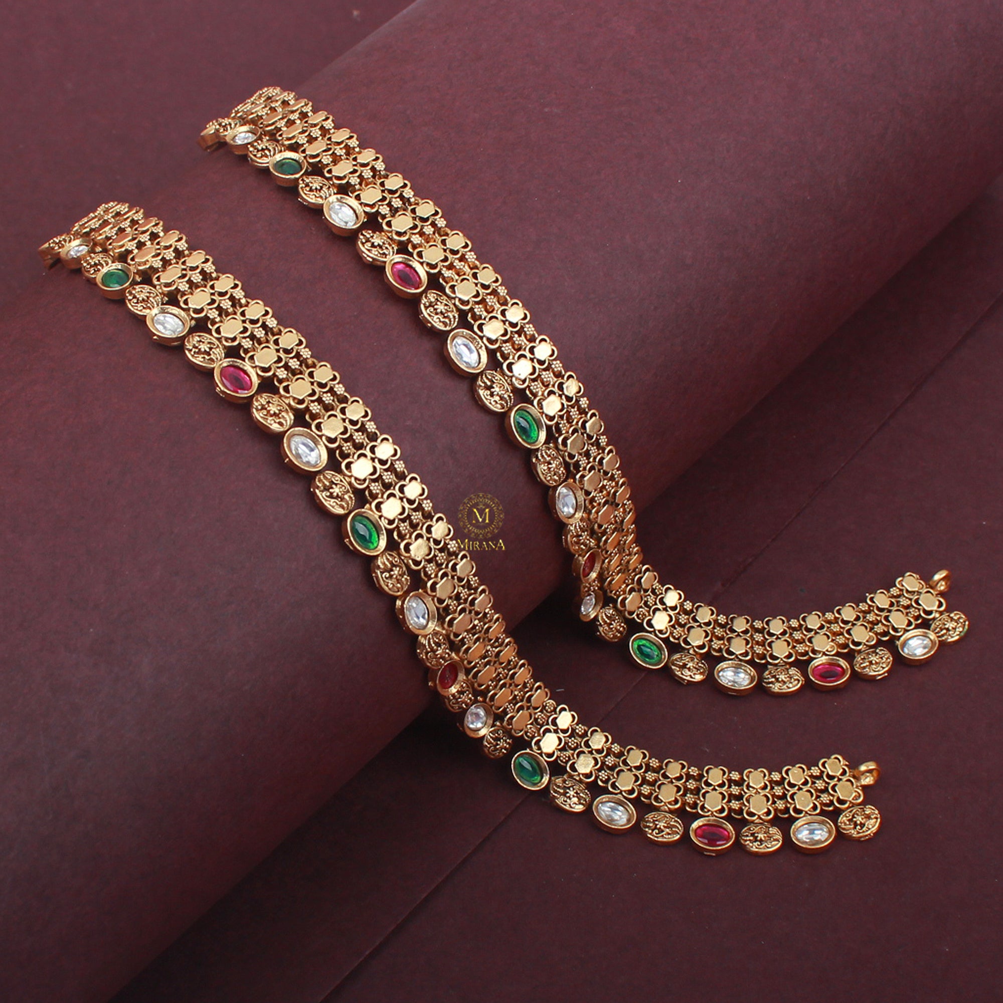 Saachi Antique Designer Anklets