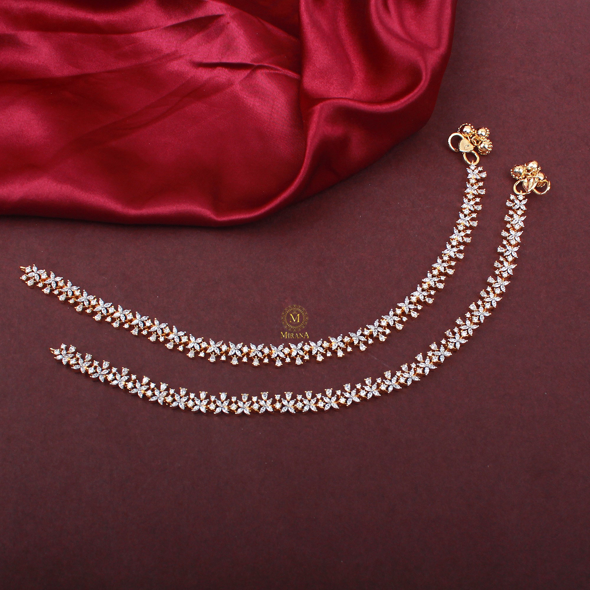 Krisha CZ Designer Anklet