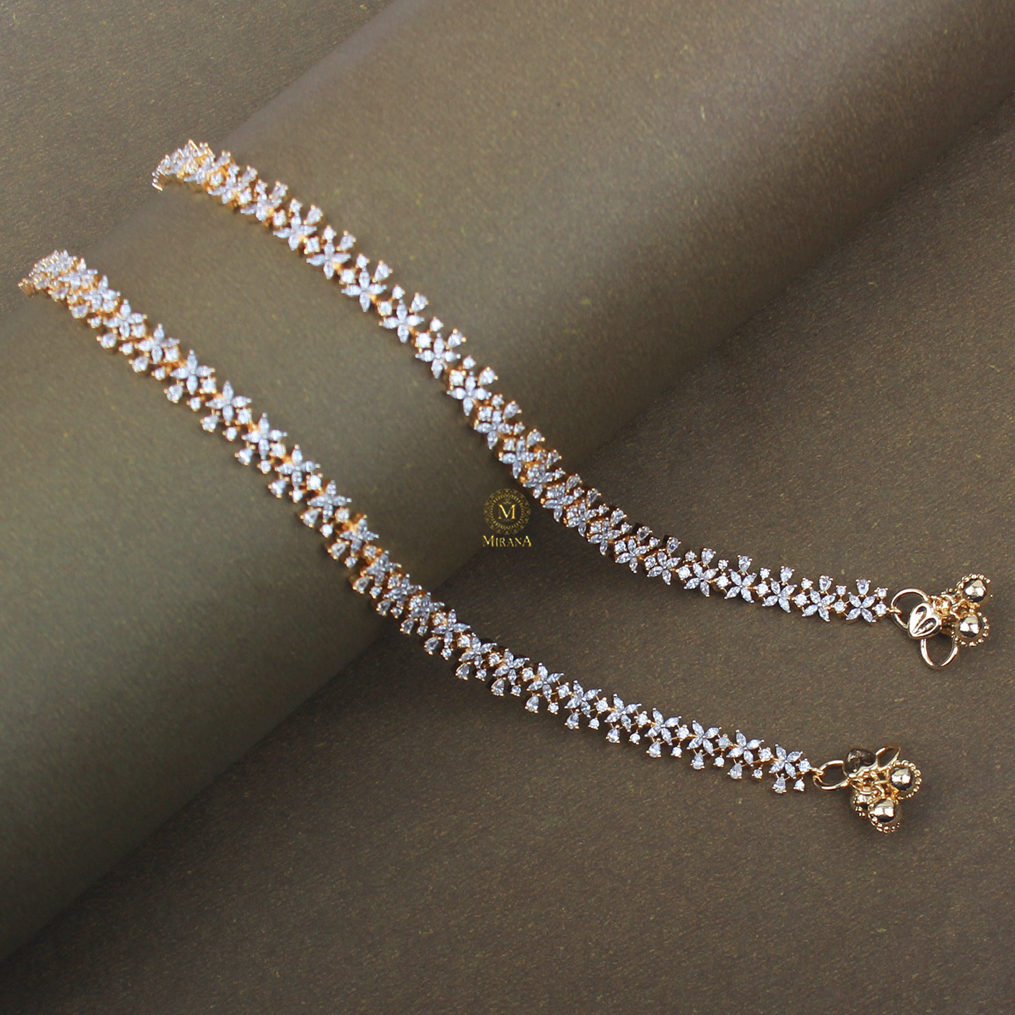 Krisha CZ Designer Anklet