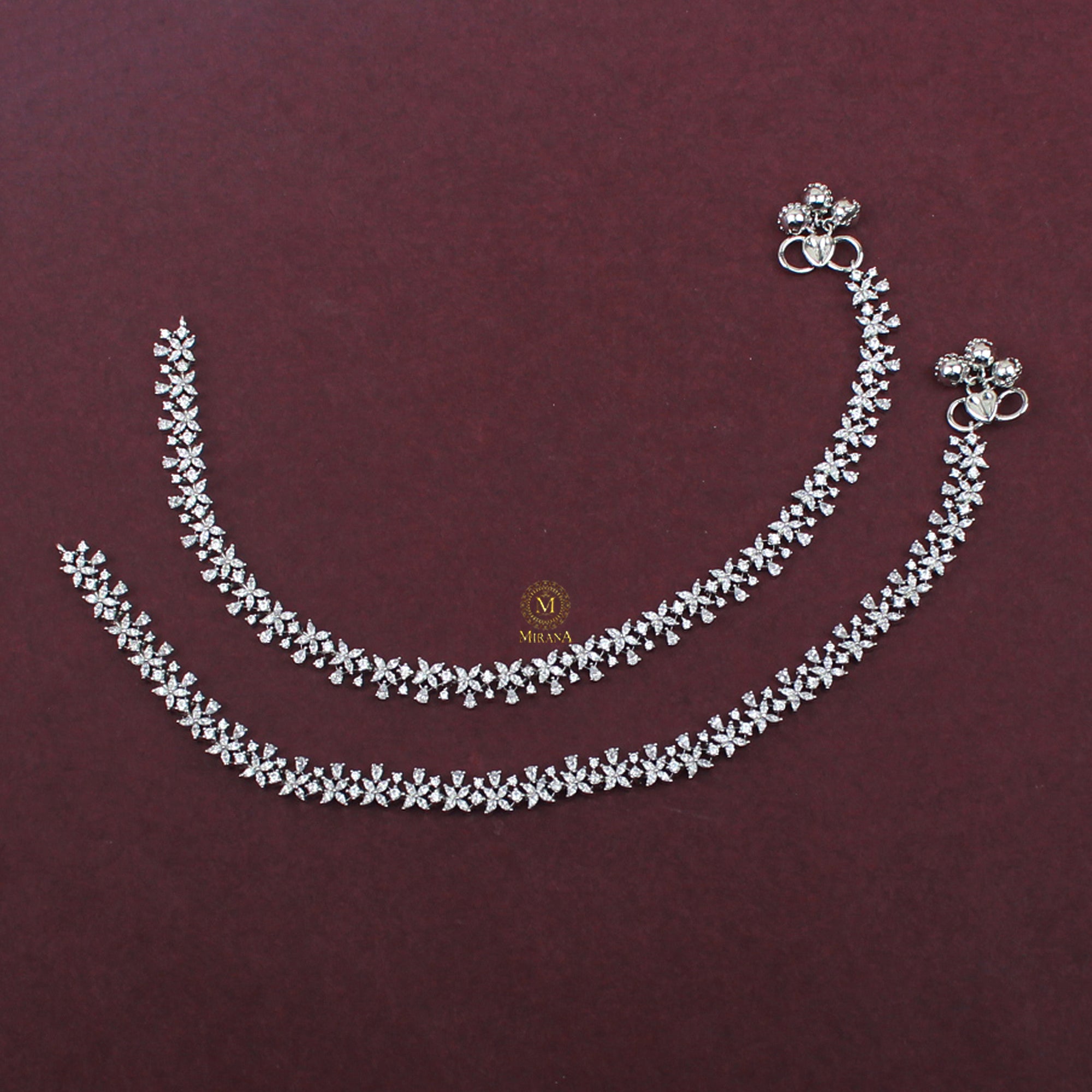 Krisha CZ Designer Anklet