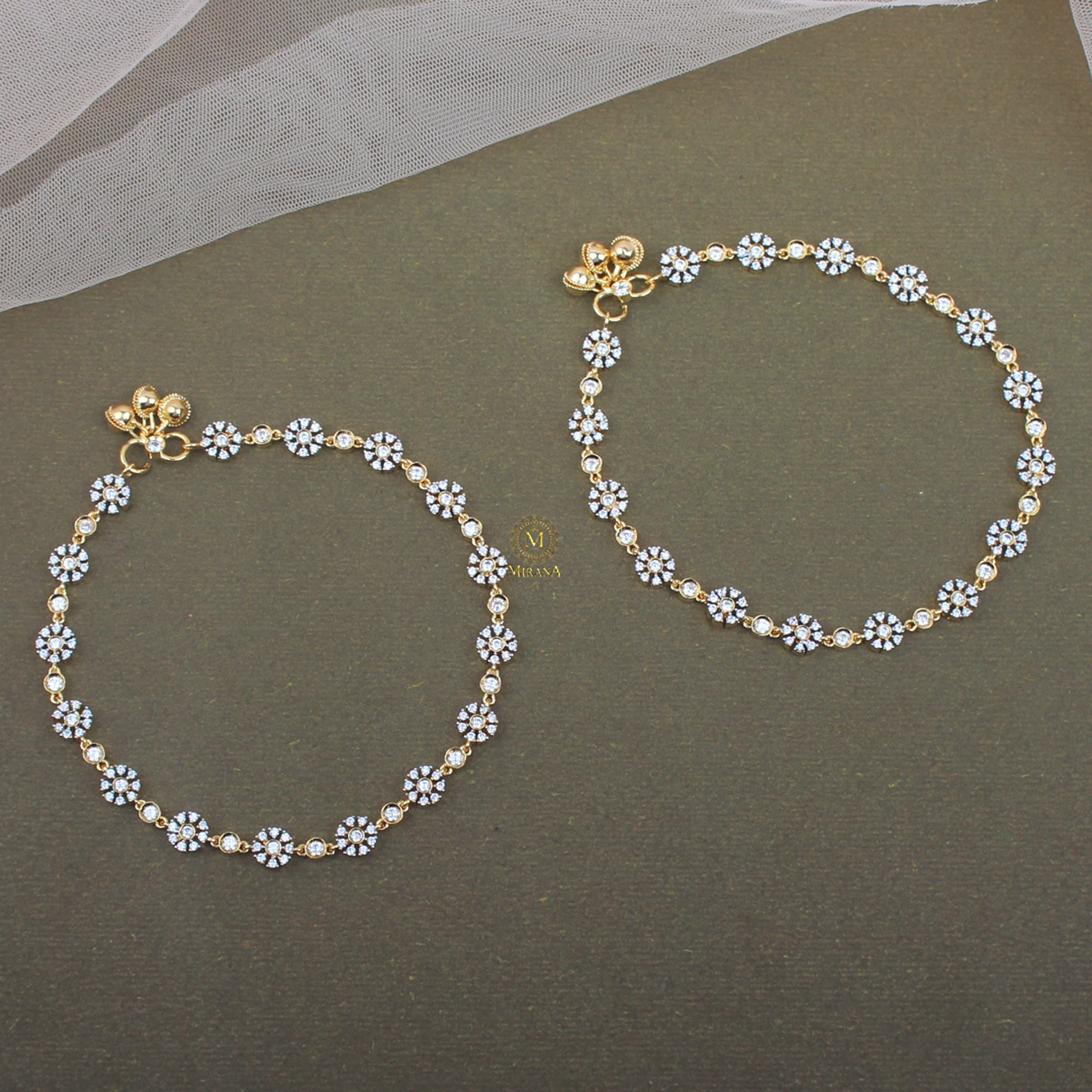 Priyaashi CZ Designer Anklets