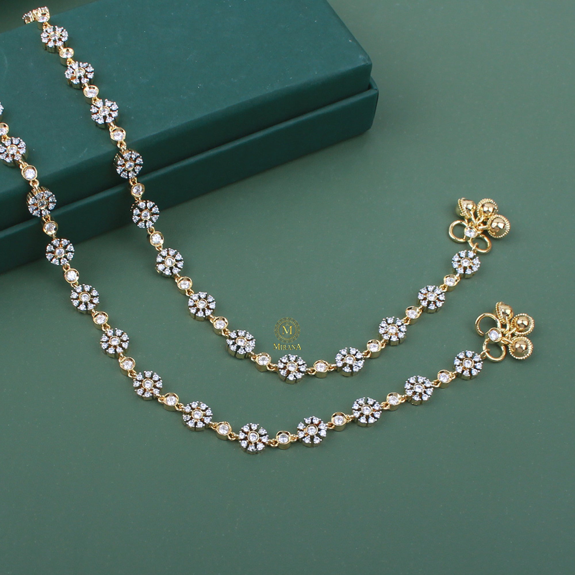 Priyaashi CZ Designer Anklets