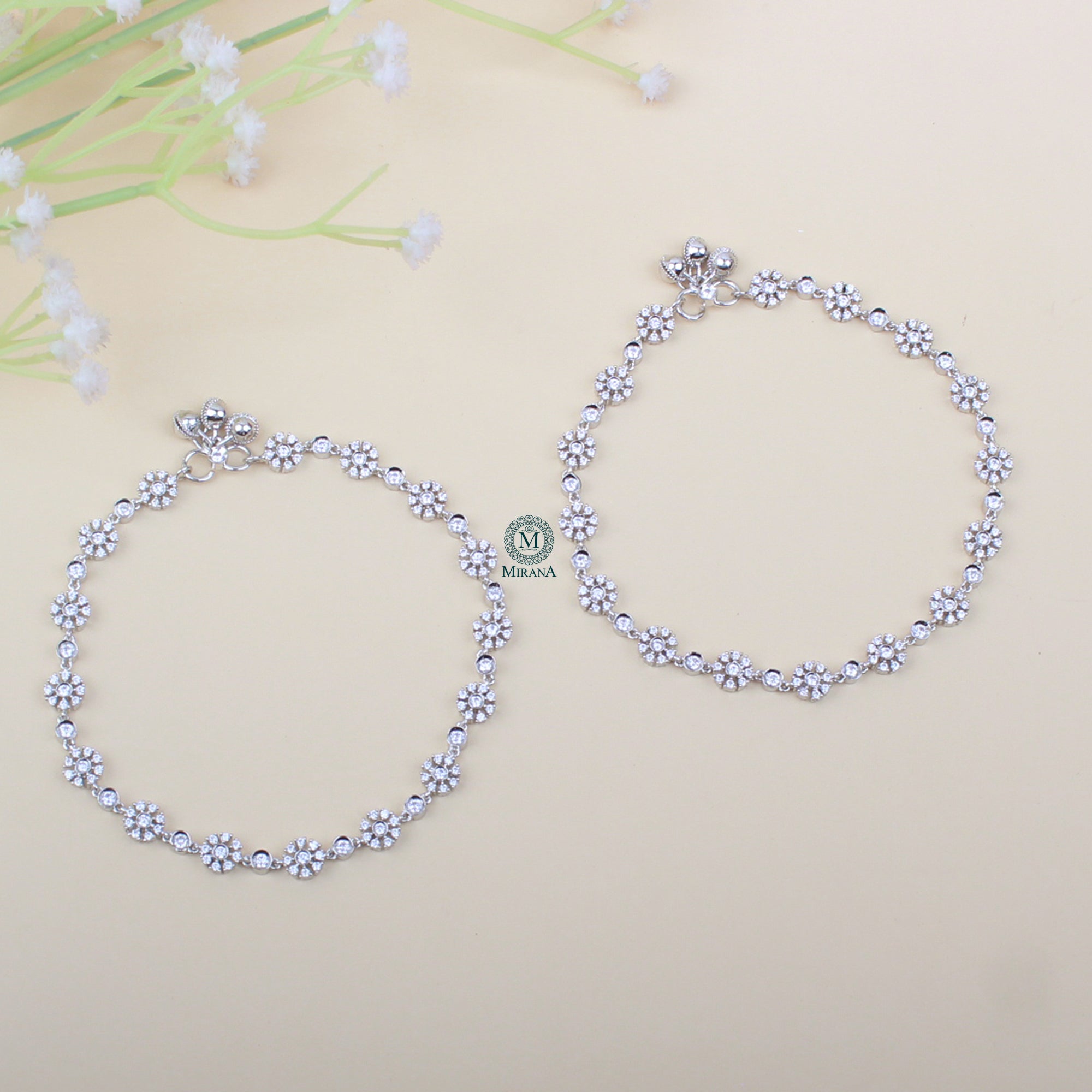 Priyaashi CZ Designer Anklets