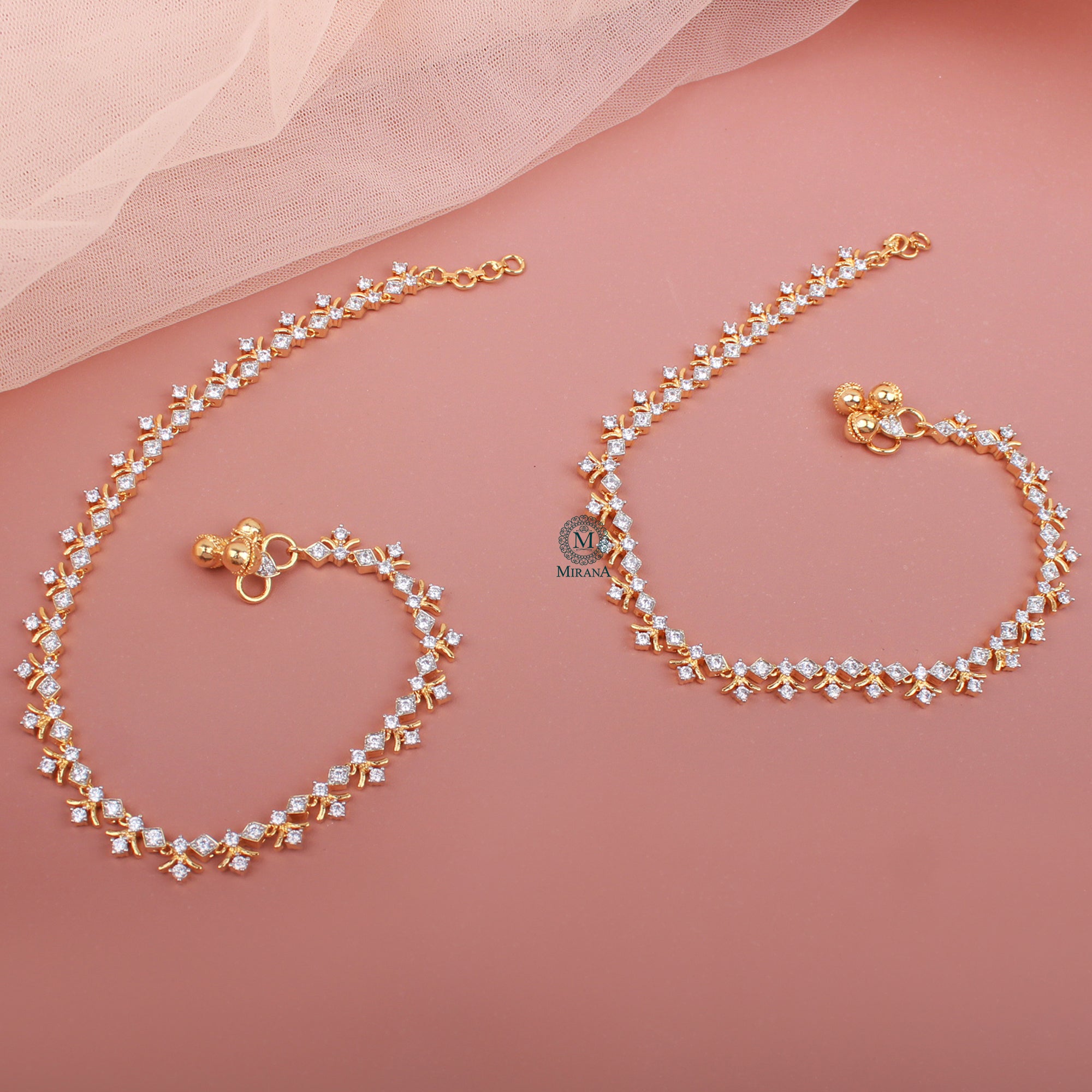 Nupur CZ Designer Anklets
