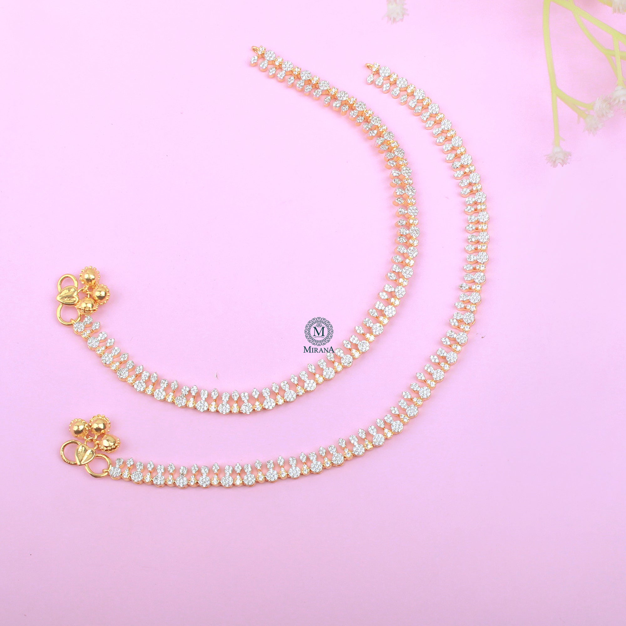 Jivika CZ Designer Anklets