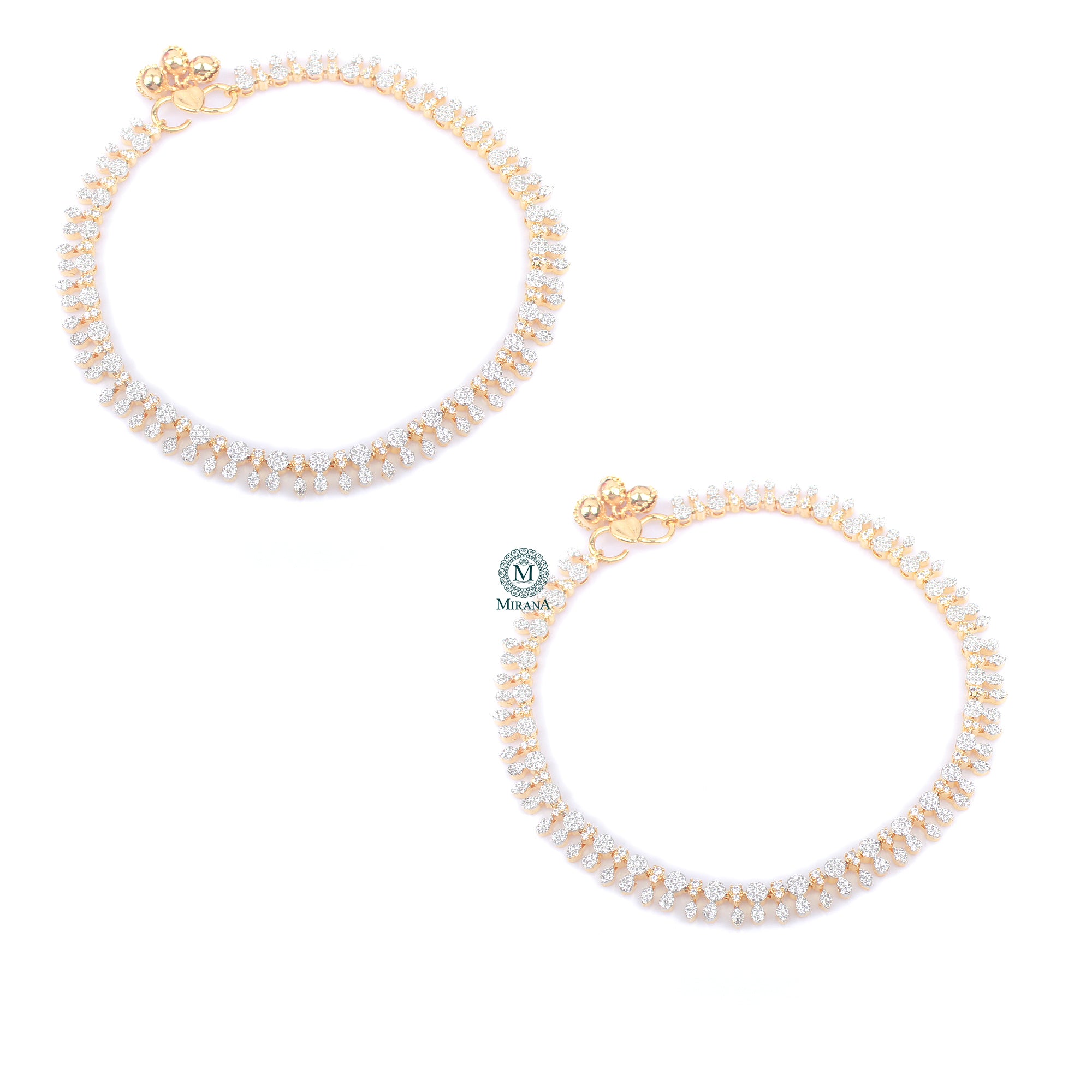 Jivika CZ Designer Anklets