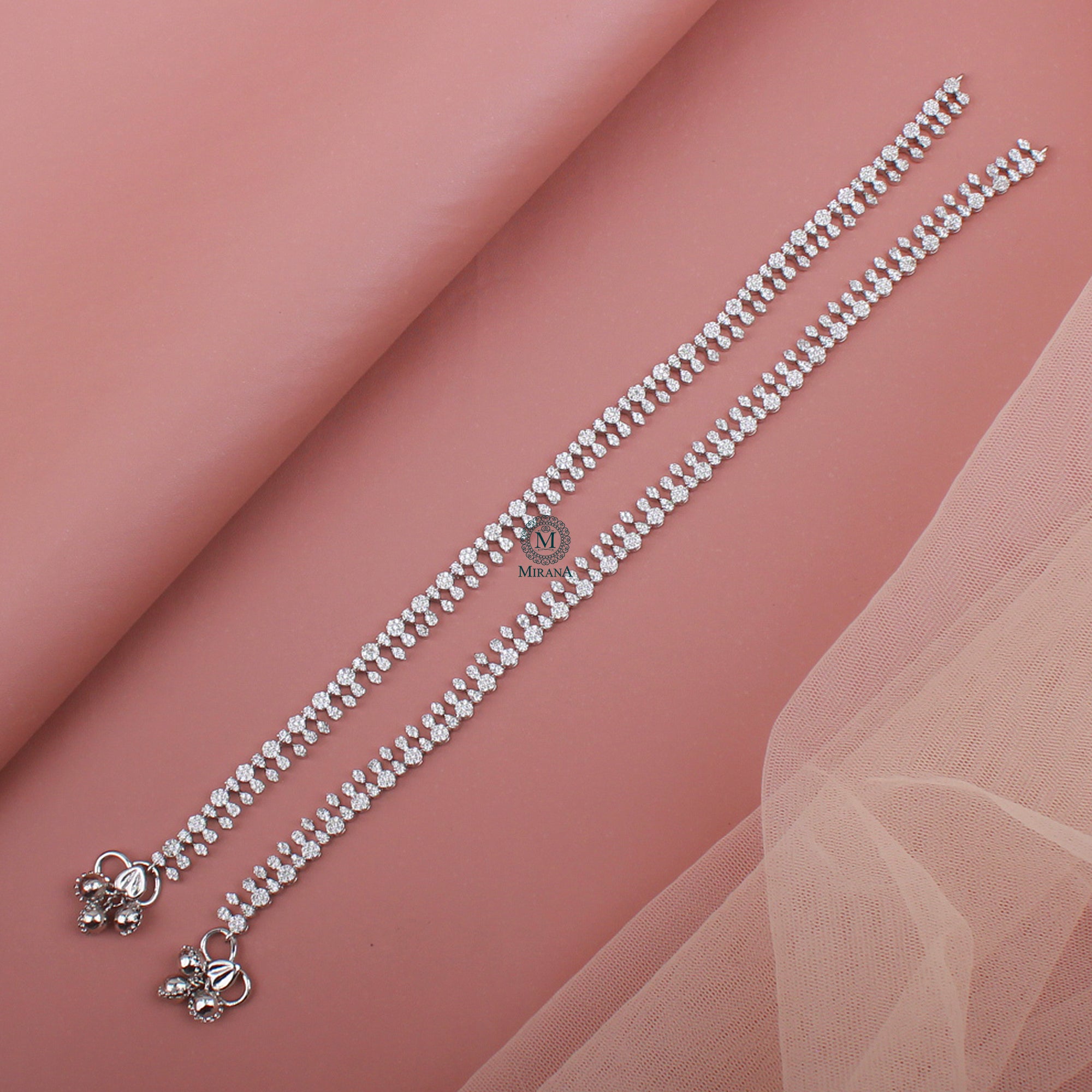 Jivika CZ Designer Anklets