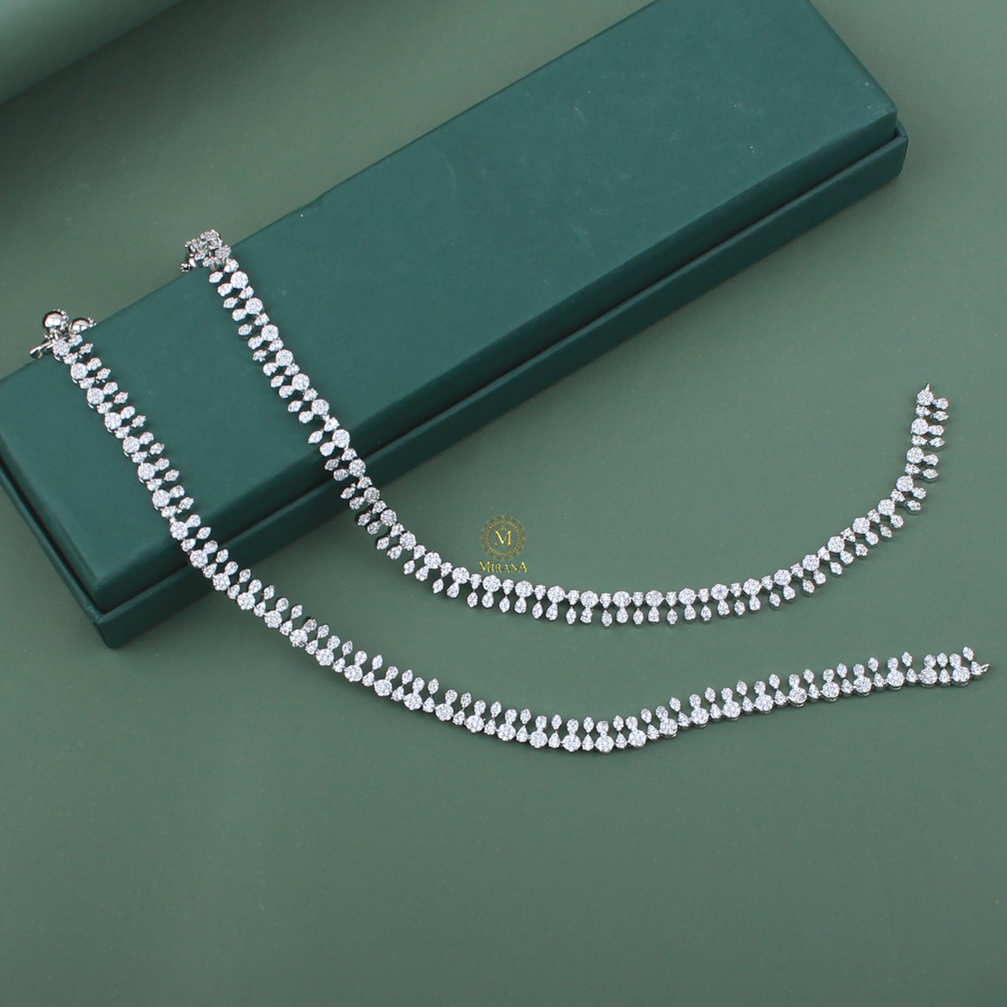 Jivika CZ Designer Anklets
