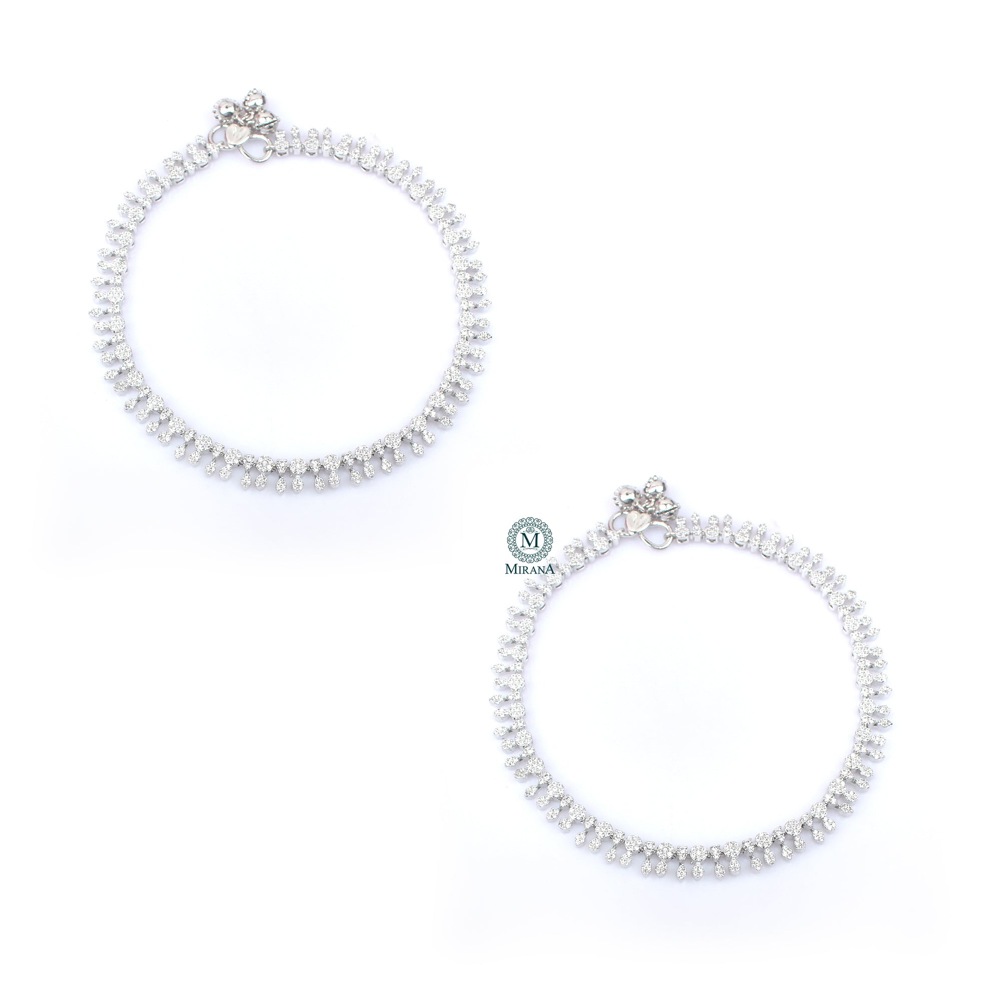 Jivika CZ Designer Anklets