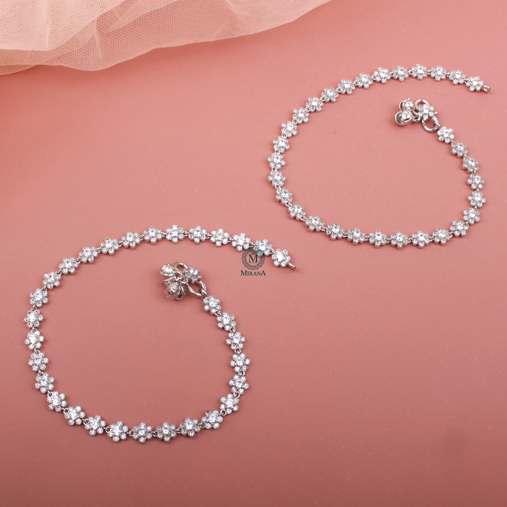 Yasha CZ Designer Anklets