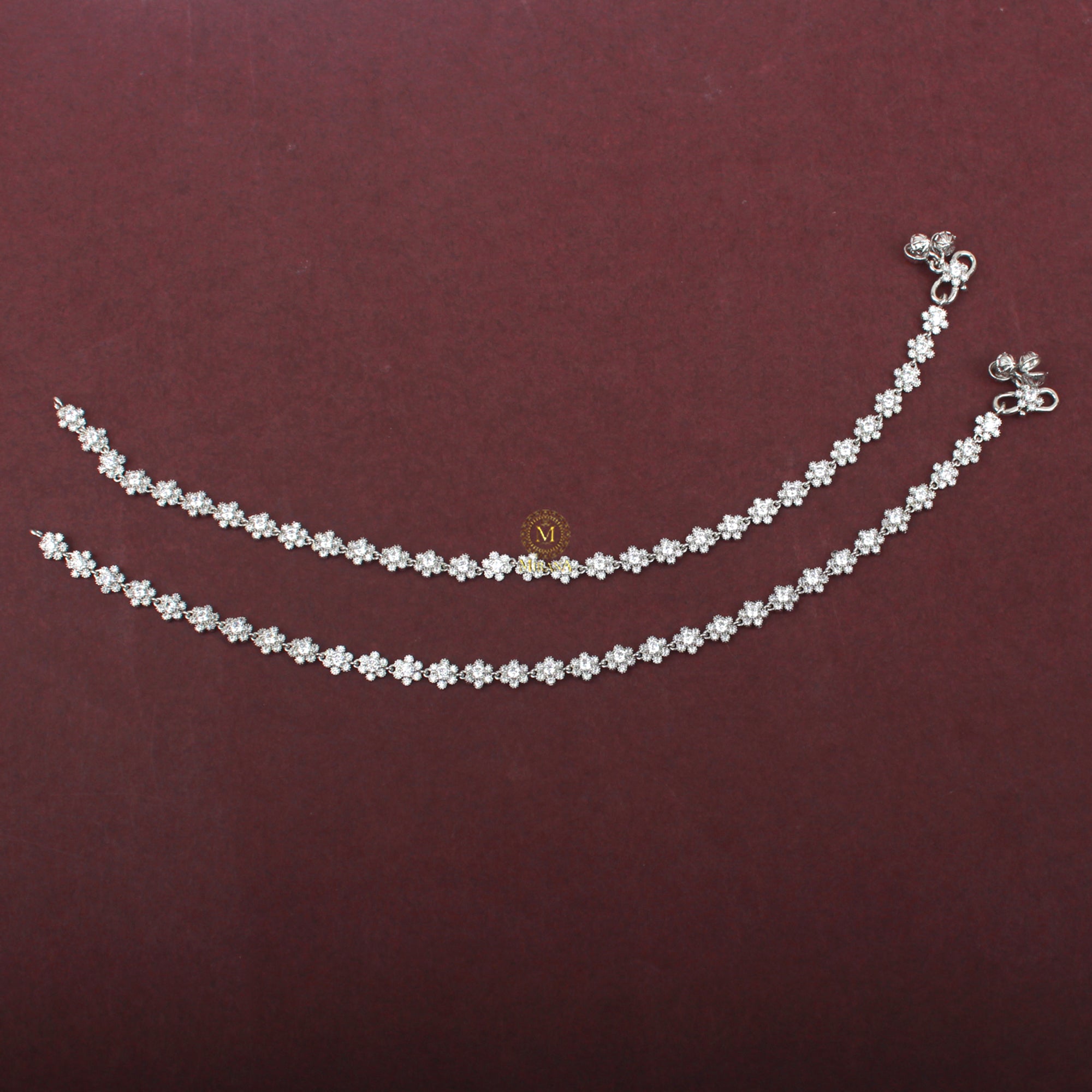 Yasha CZ Designer Anklets