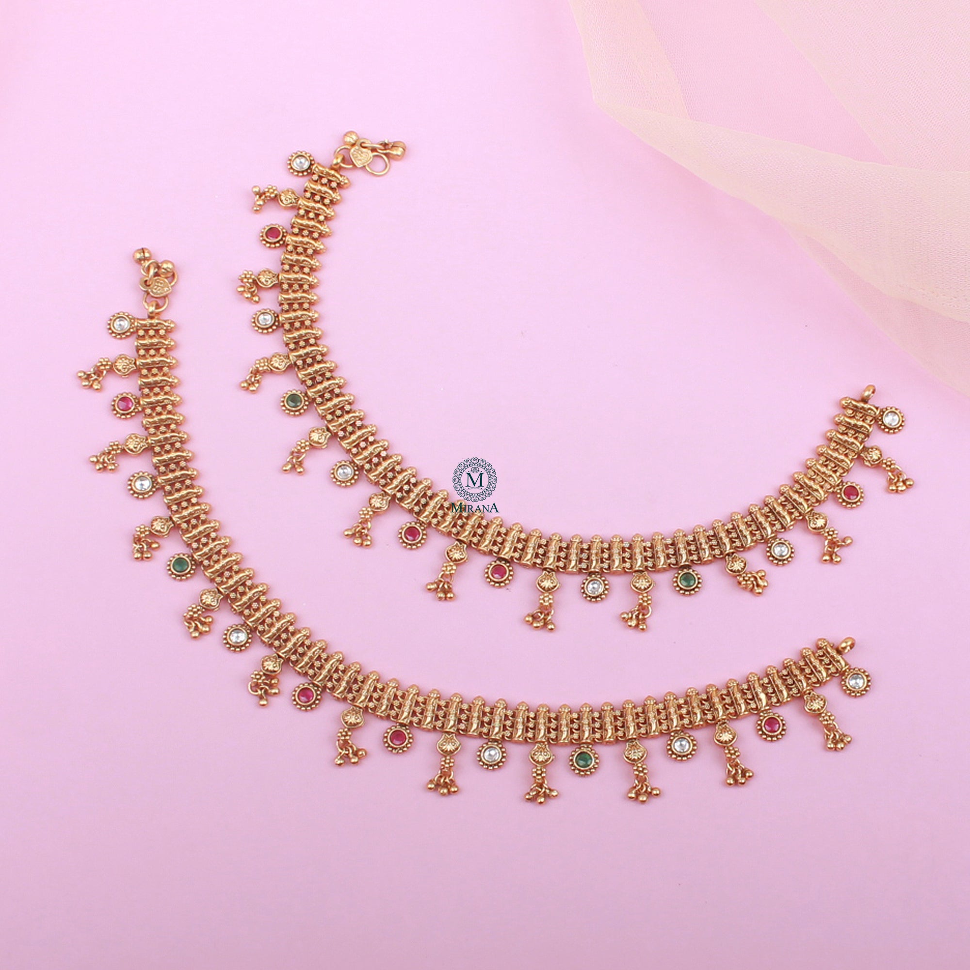 Avika Antique Designer Anklets