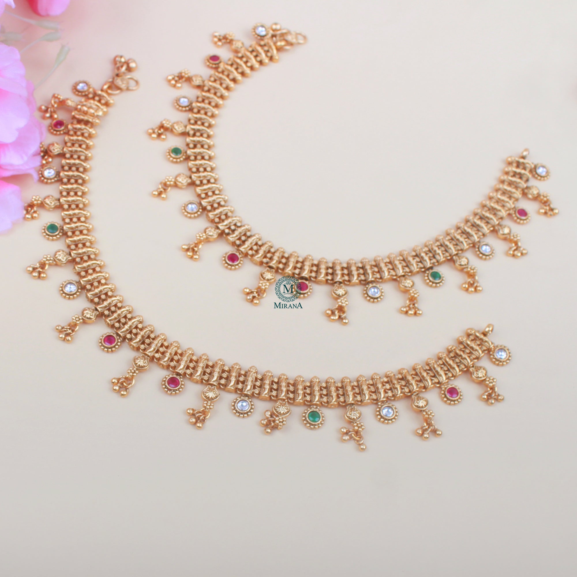 Avika Antique Designer Anklets
