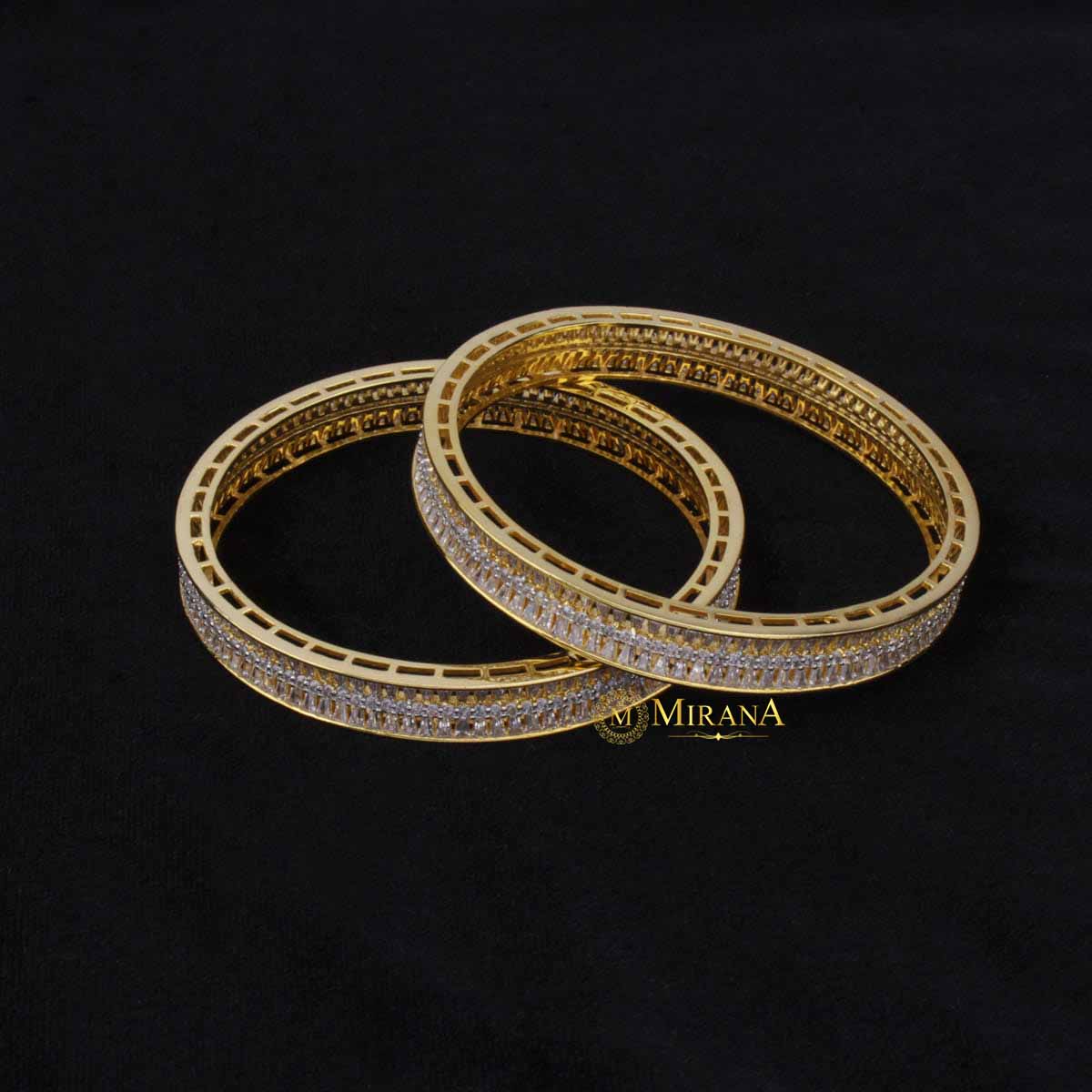 Tapered Baguette CZ Bangles