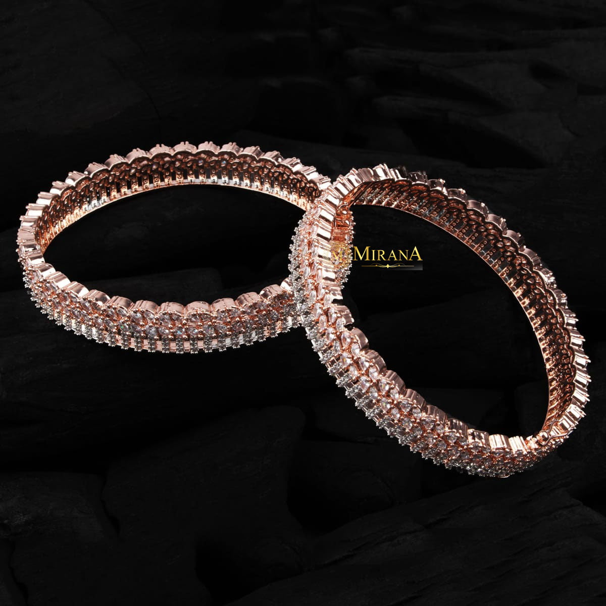 Crescent One Side Tossed Bangles