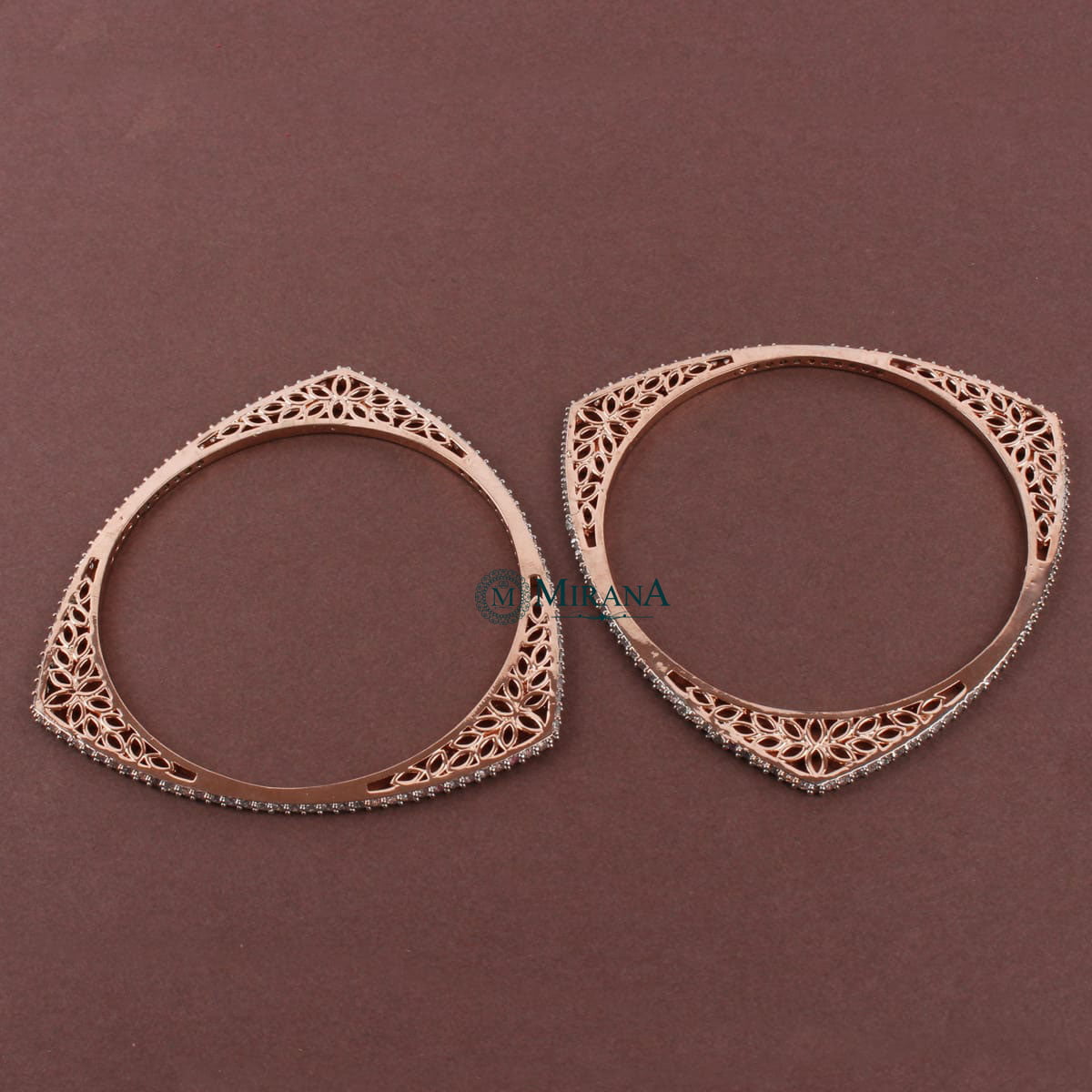 Sleek Triangular Designer Bangles