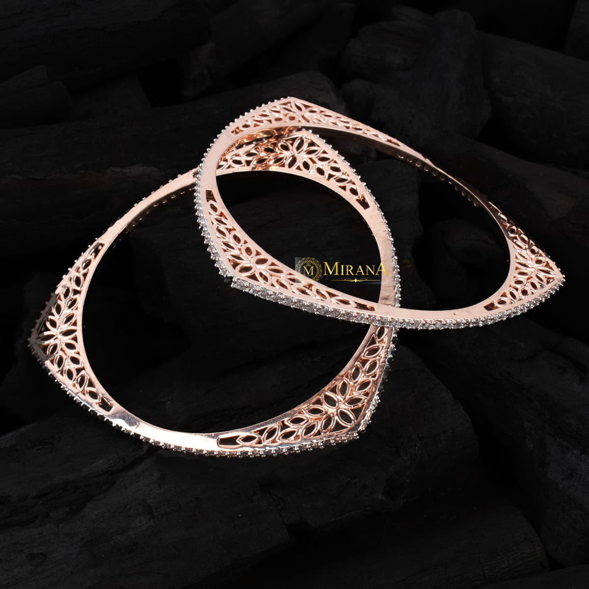 Sleek Triangular Designer Bangles