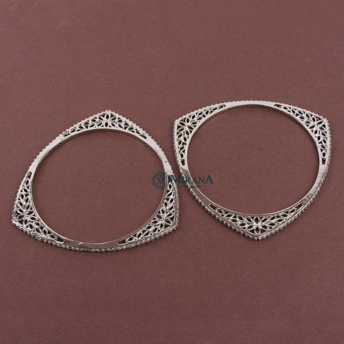 Sleek Triangular Designer Bangles