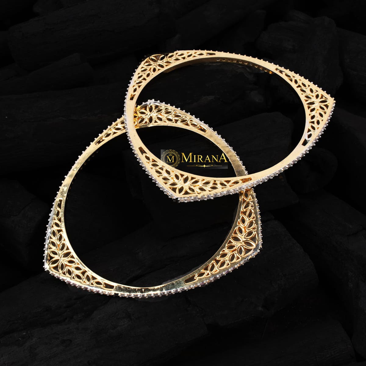 Sleek Triangular Designer Bangles